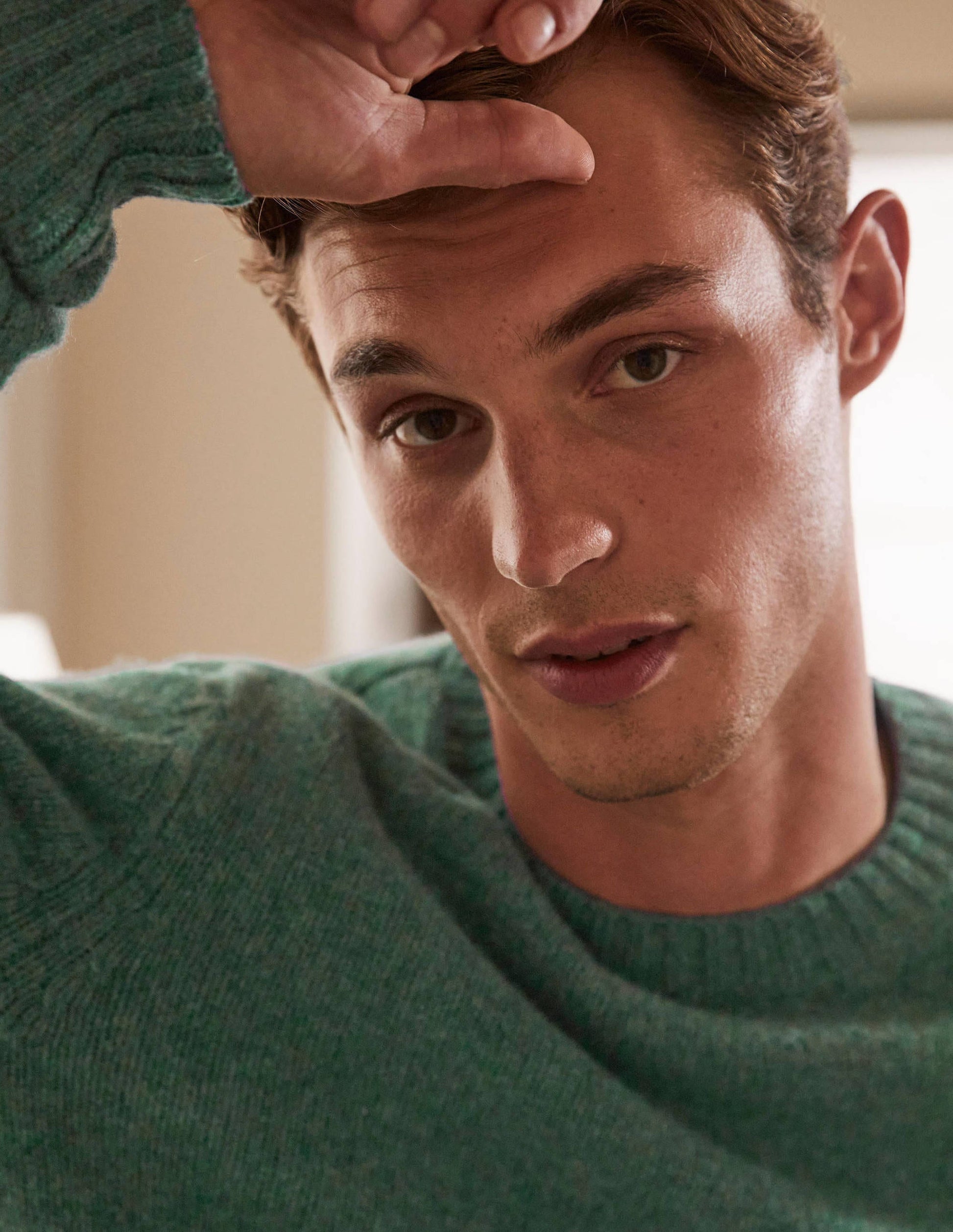 Aldgate Brushed Crew Neck-Seaport-2