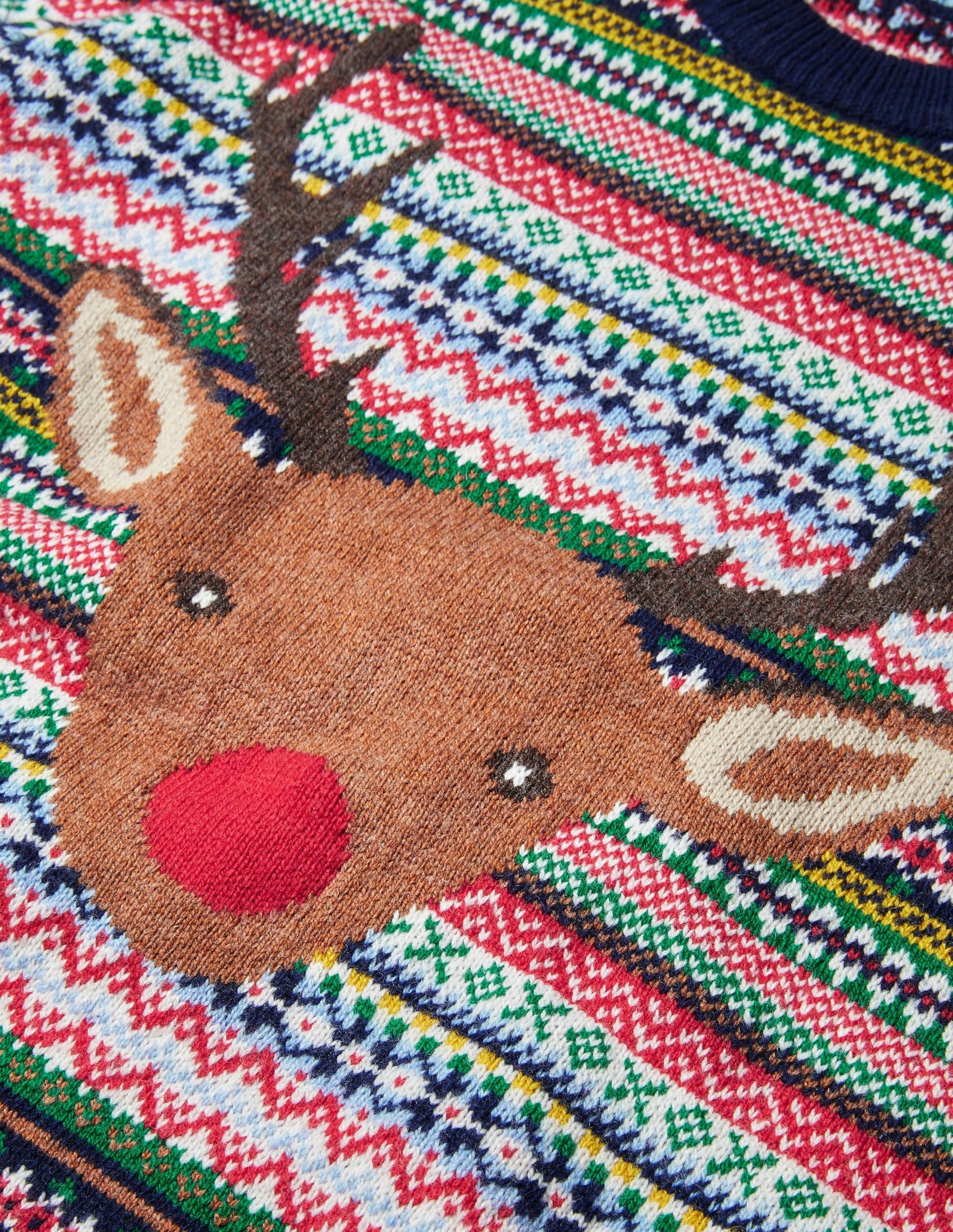 Christmas Crew Neck-Reindeer Fairisle-6