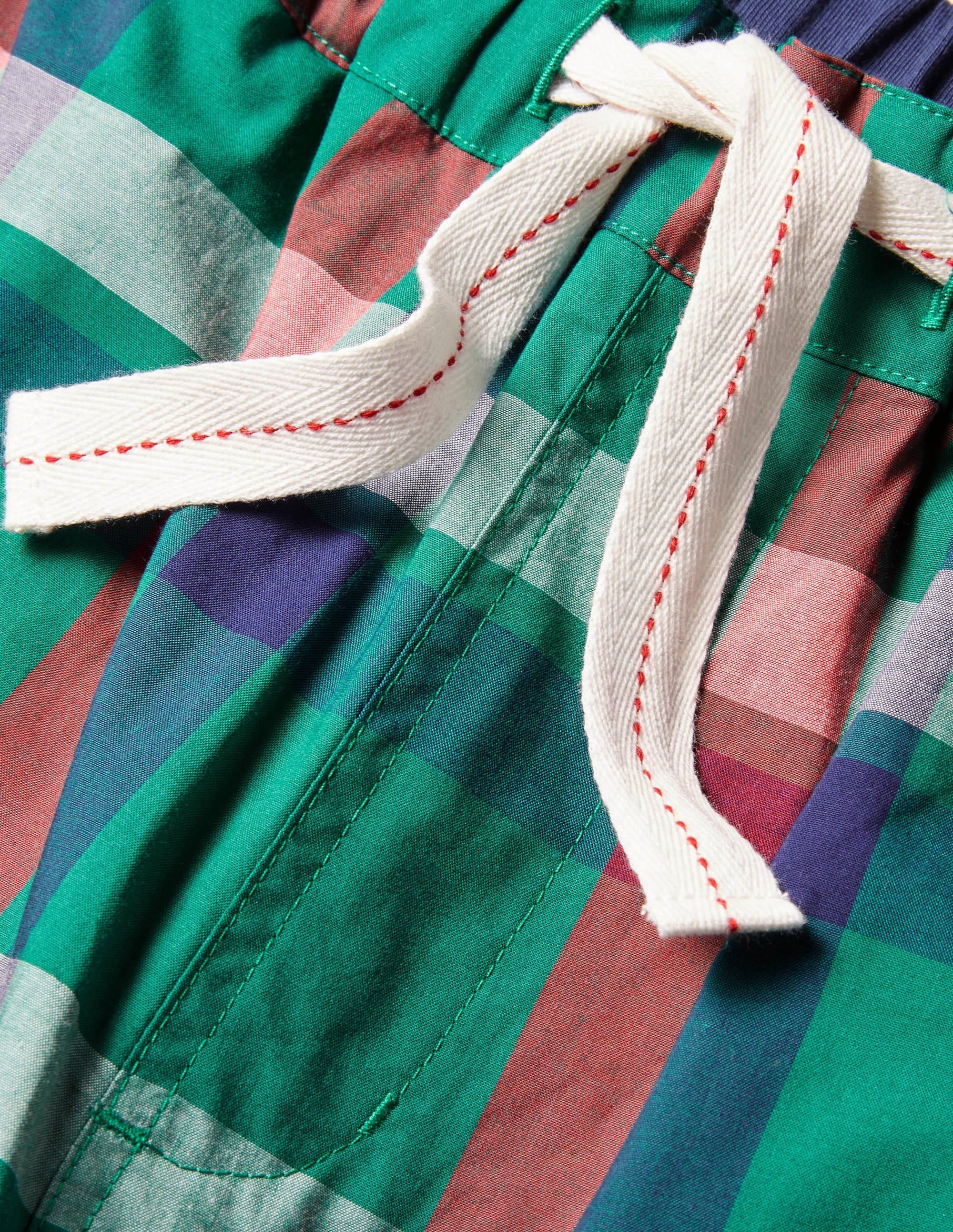 Cotton Poplin Pyjama Bottoms-Mountain Meadow Check - Image 6