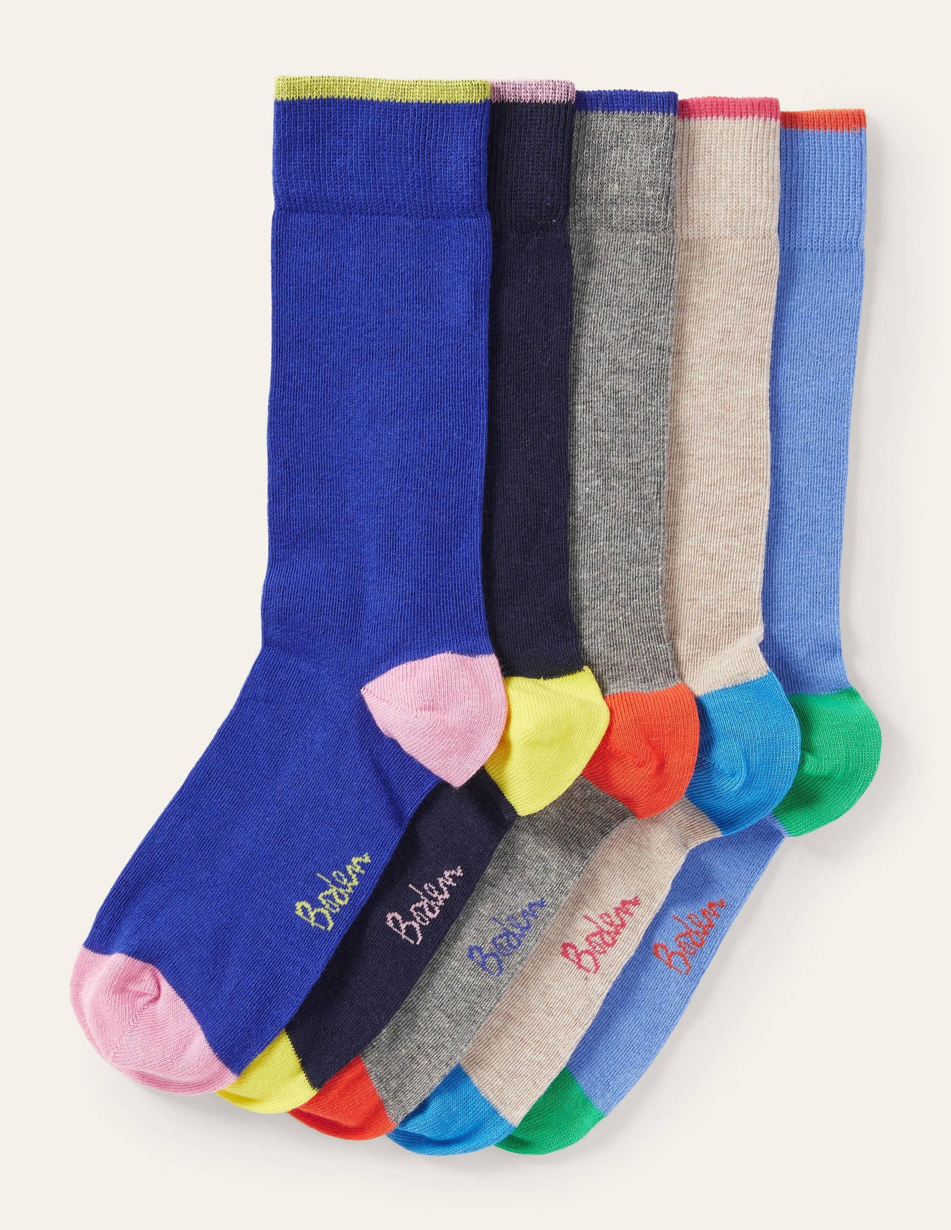 5 Pack Favourite Socks-Brights Multi Pack-1