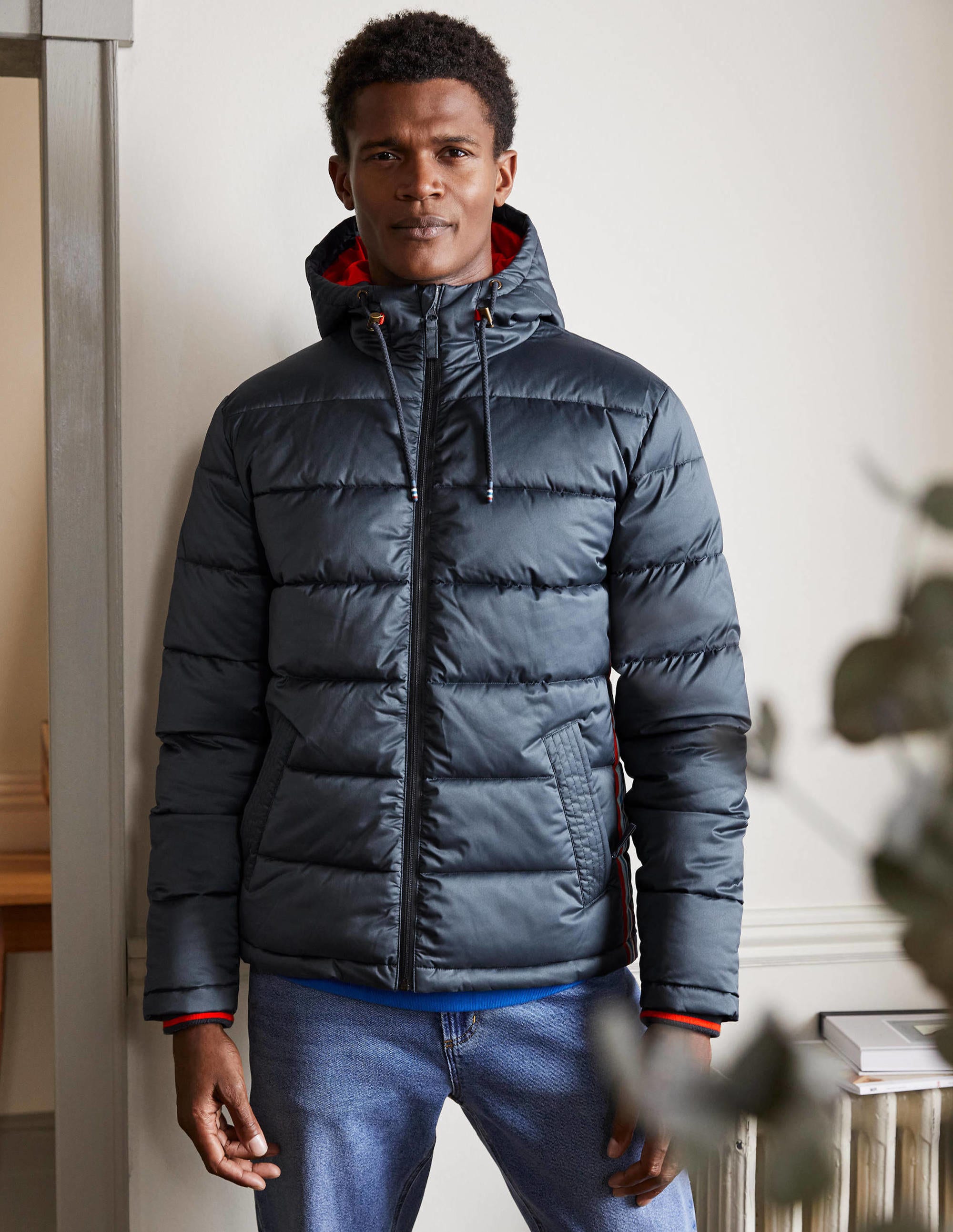 Short Puffer Jacket-London Grey - Image 1
