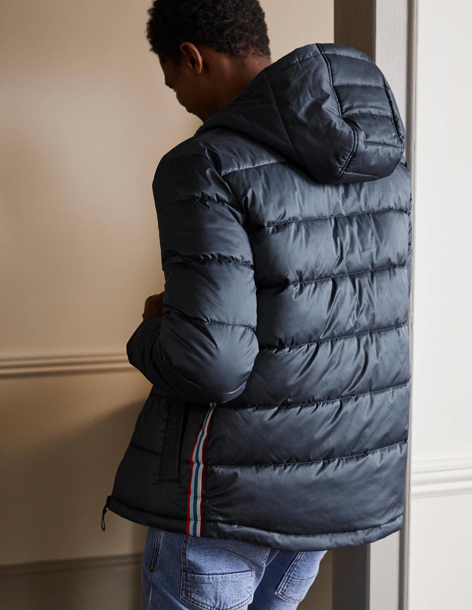 Short Puffer Jacket-London Grey - Image 3