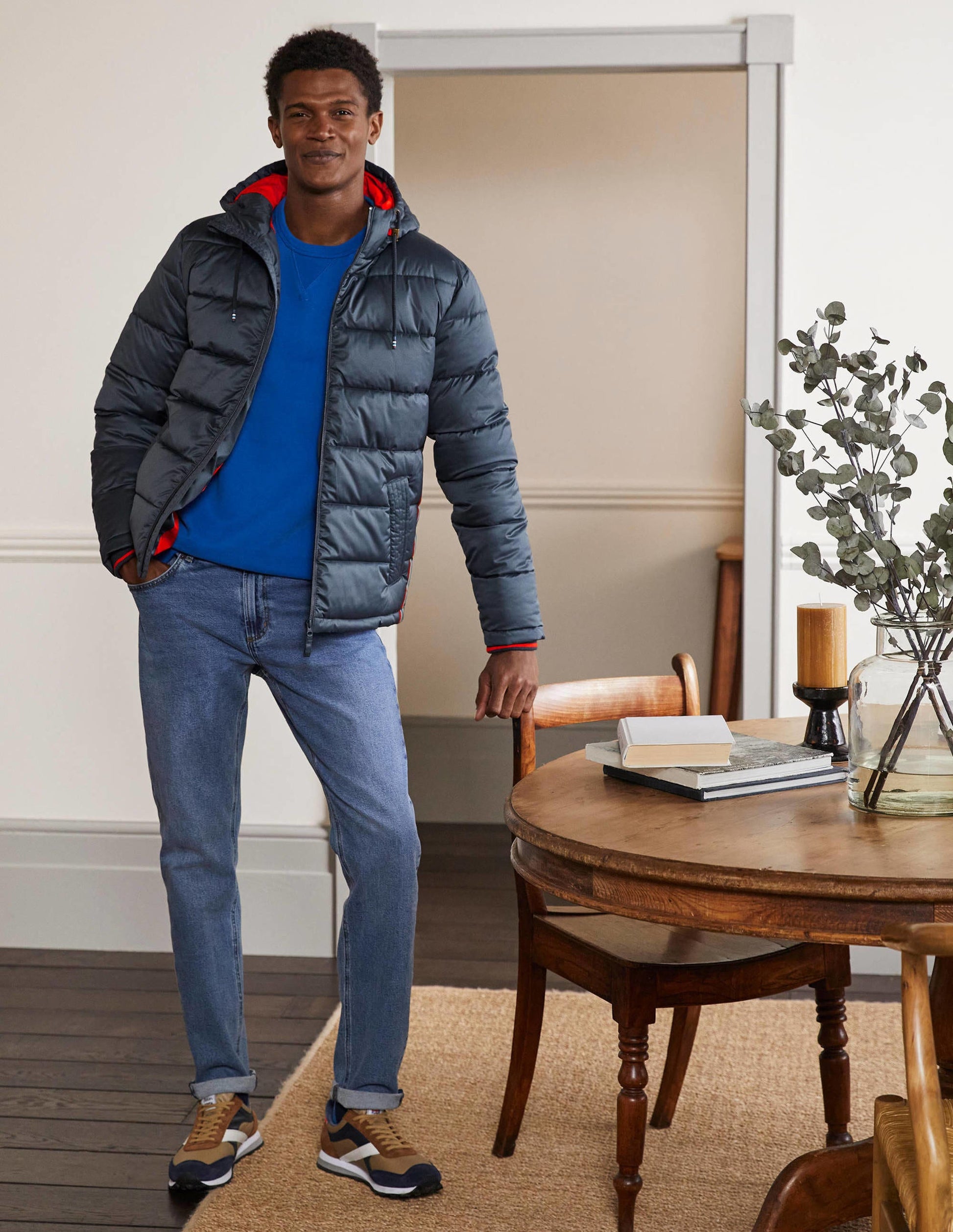 Short Puffer Jacket-London Grey-4