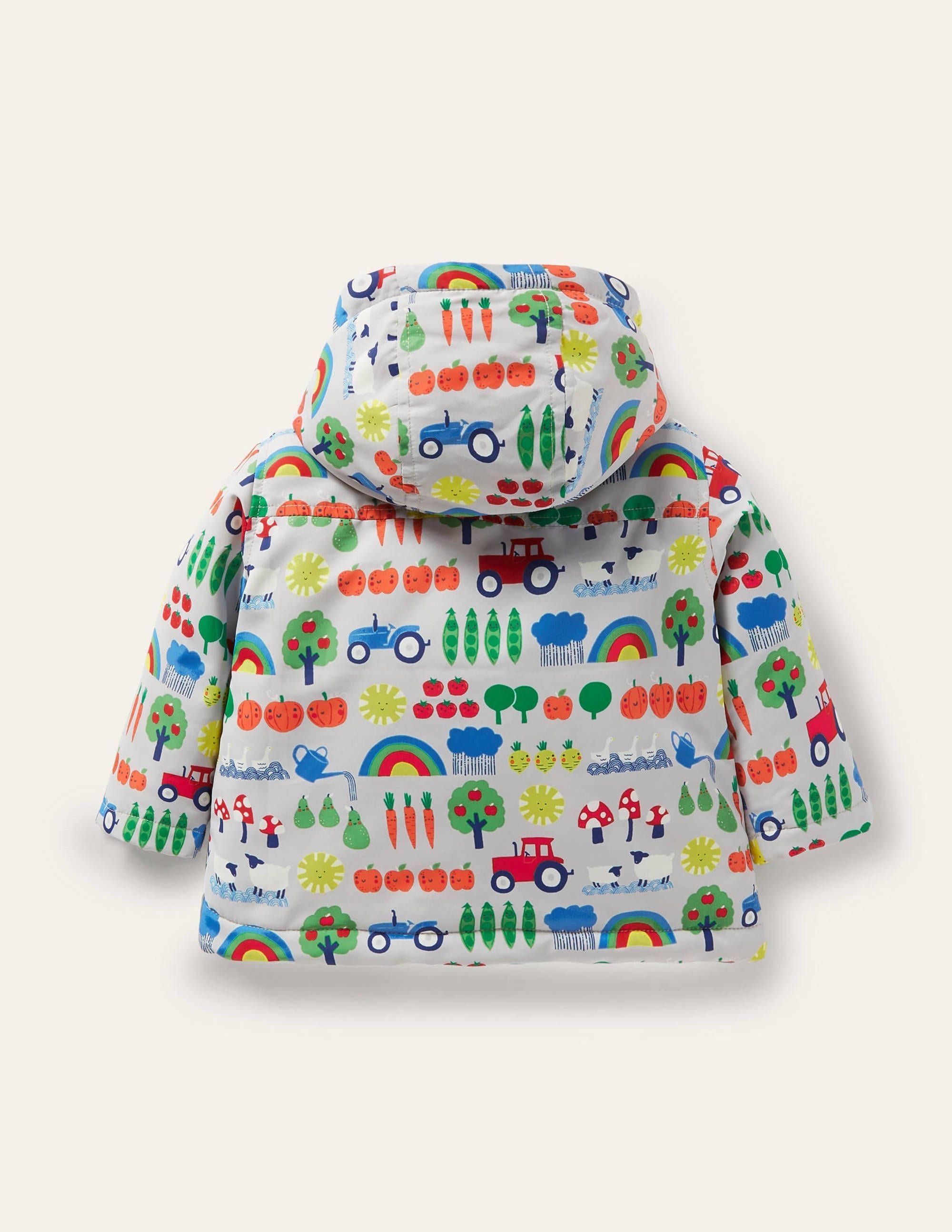 Water Resistant Coat-Shale Grey Rainbow Farm - Image 2