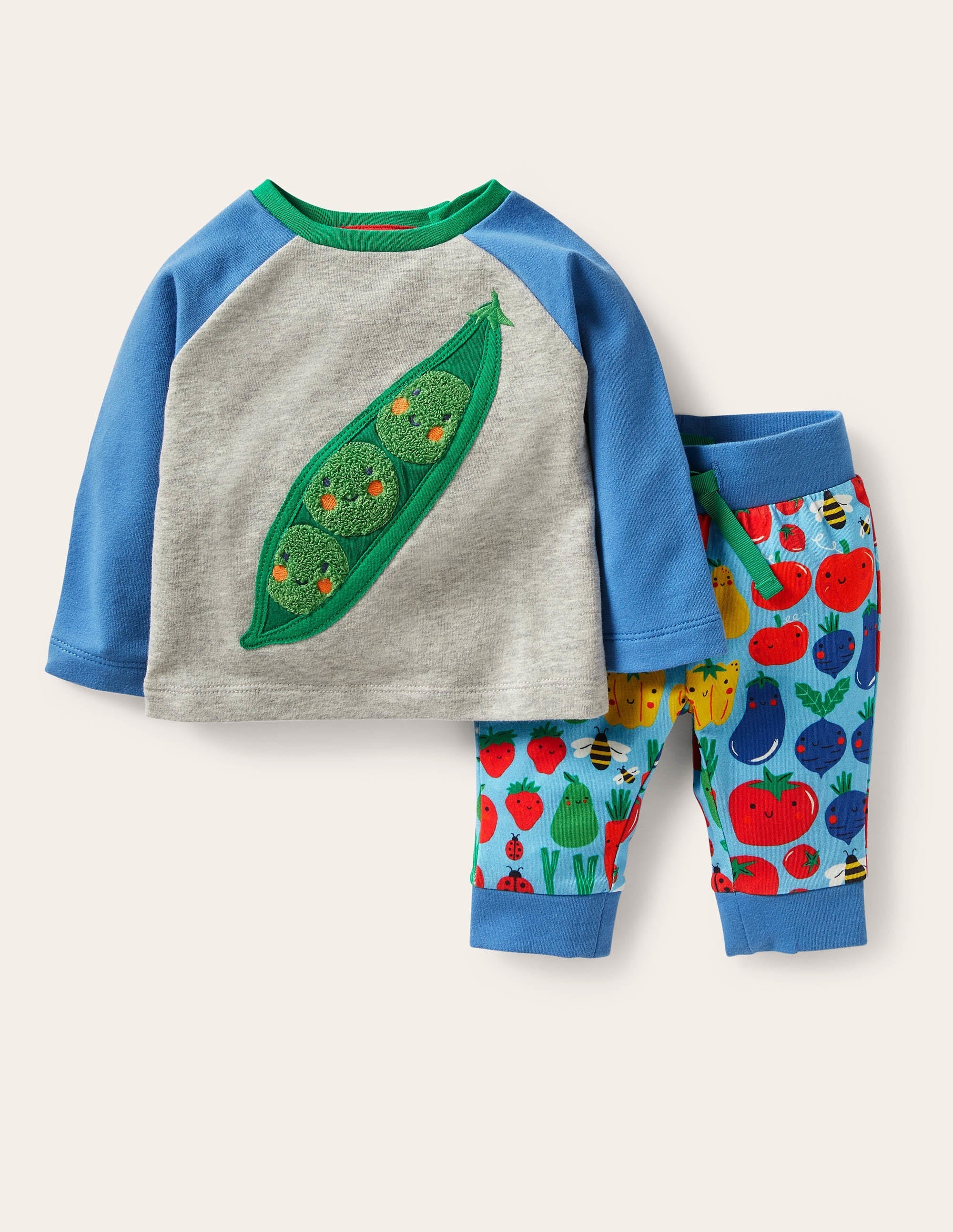 Jersey Graphic Play Set-Winter Sky Garden Gang - Image 1