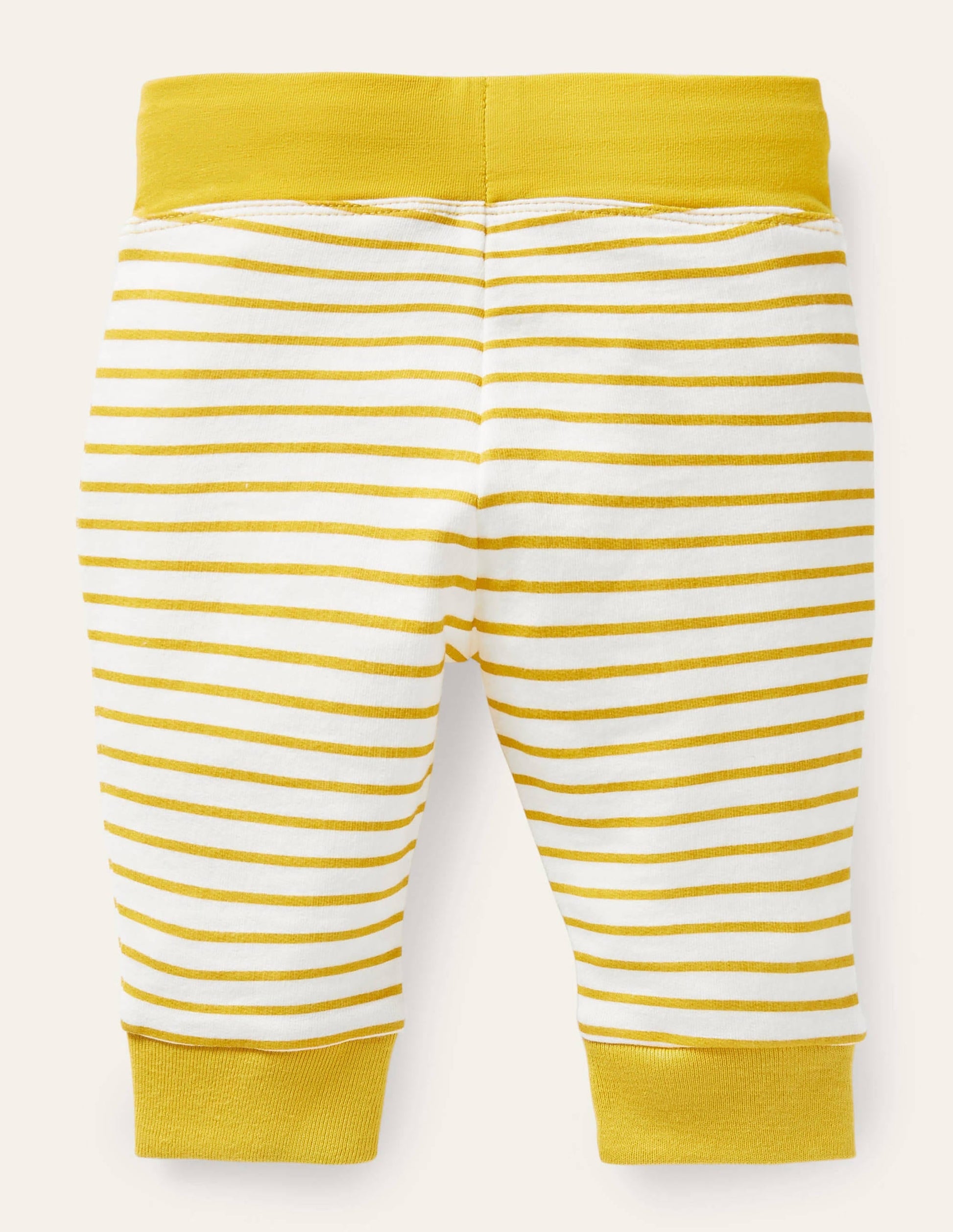 Appliqué Knee Jersey Bottoms-Ivory/Sweetcorn Yellow Farm-2