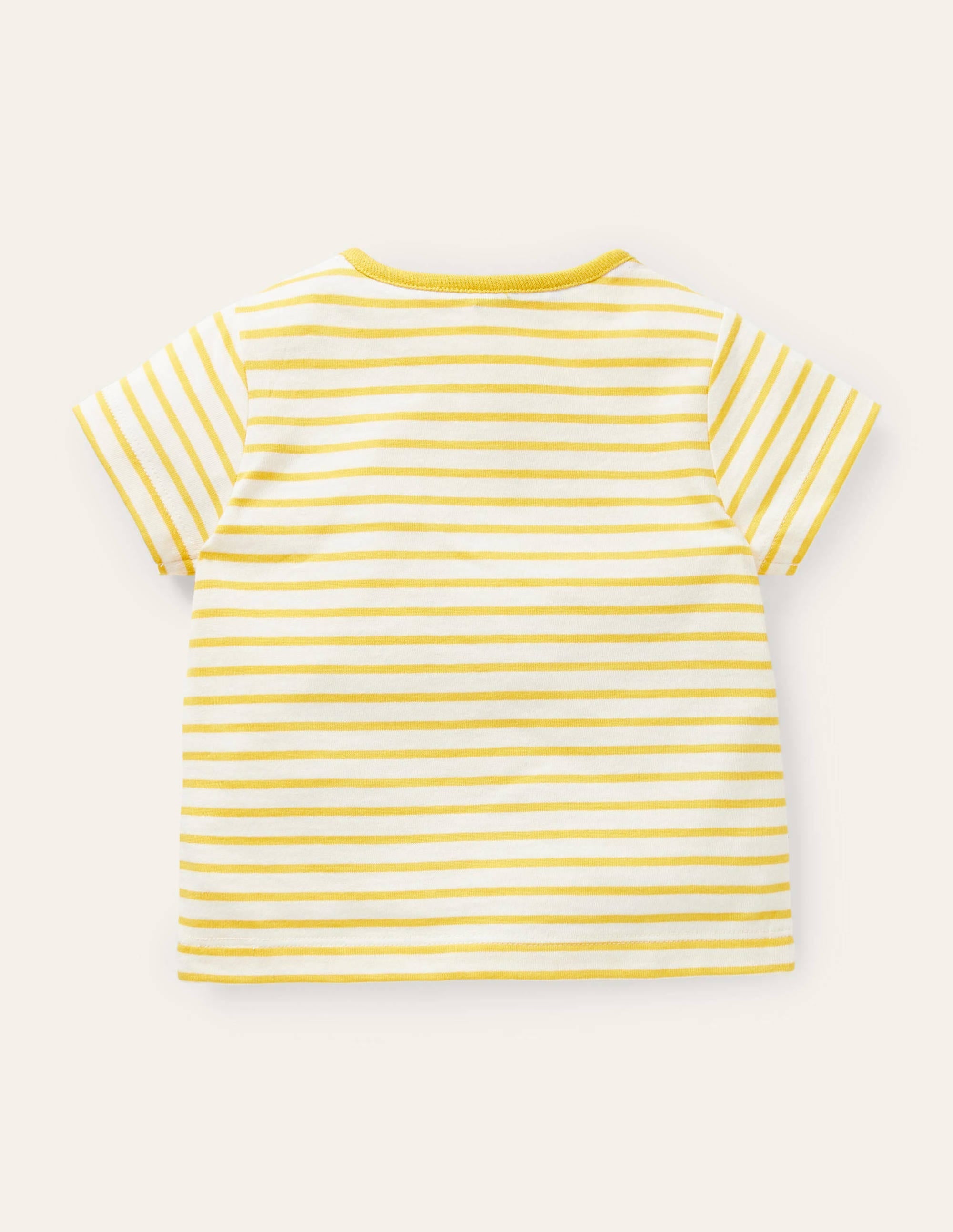 Holiday Appliqué T-shirt-Ivory/Sweetcorn Yellow Bunny - Image 2