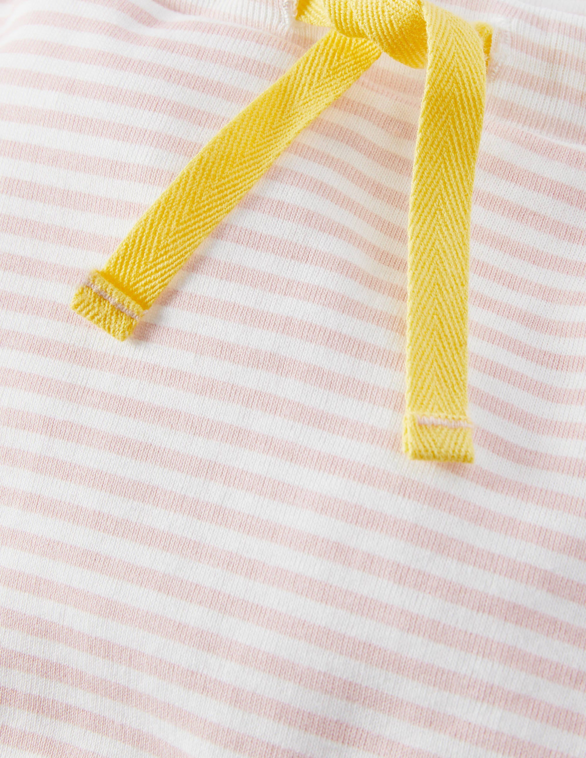 Organic Newborn Leggings-Ivory/Boto Pink - Image 3
