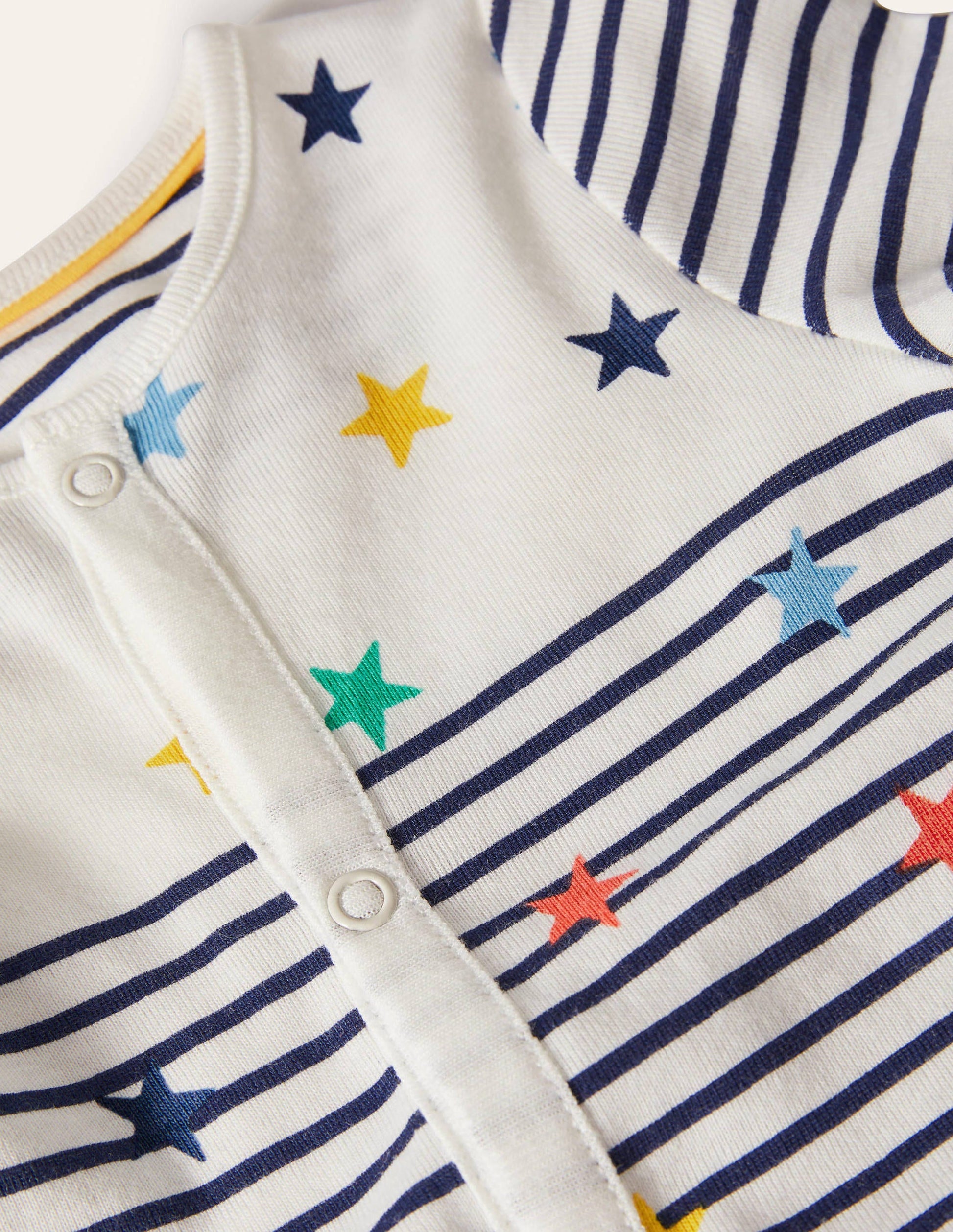 Organic Sleepsuit-Multi Stars-3