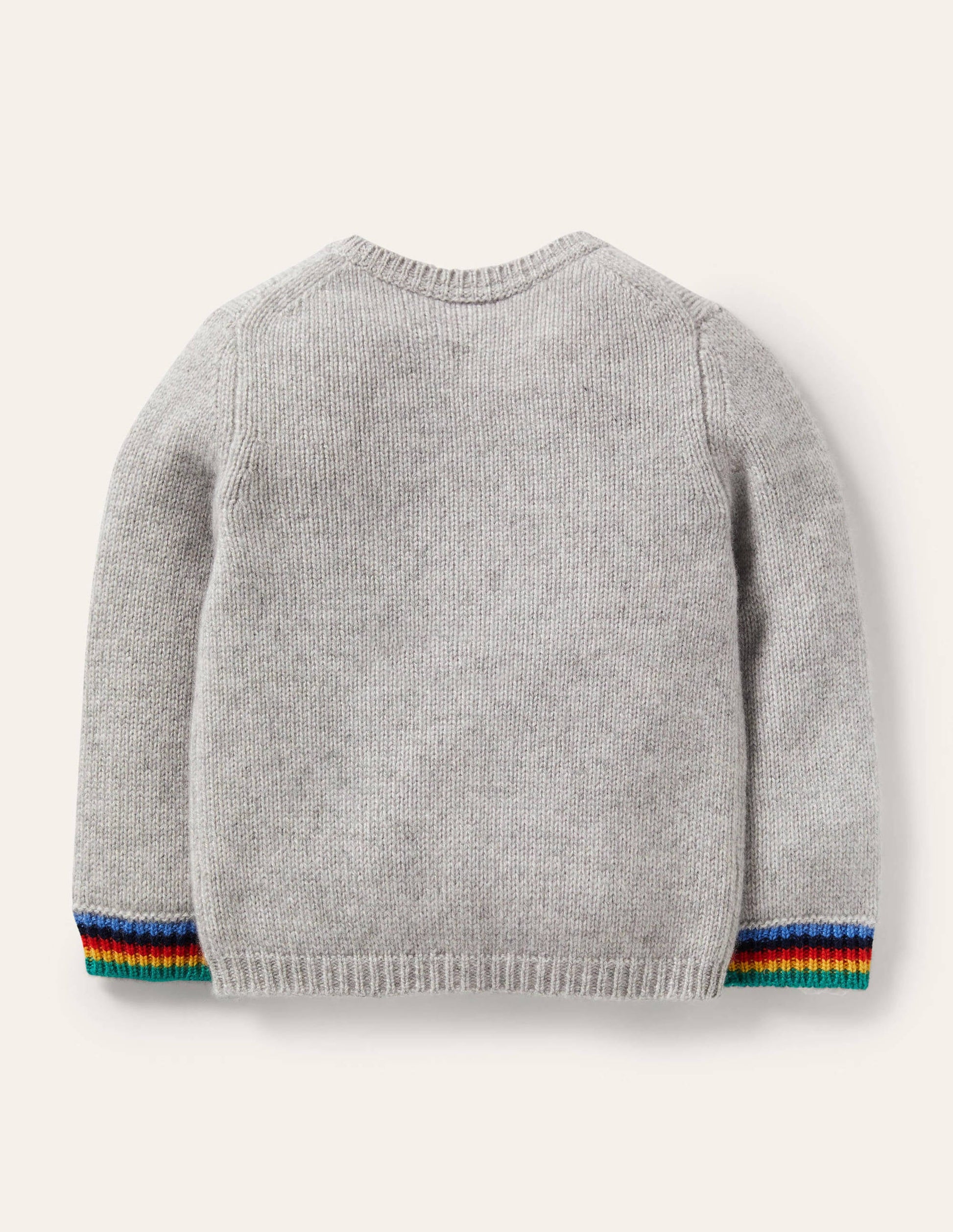 Cashmere Cardigan-Grey Marl-2