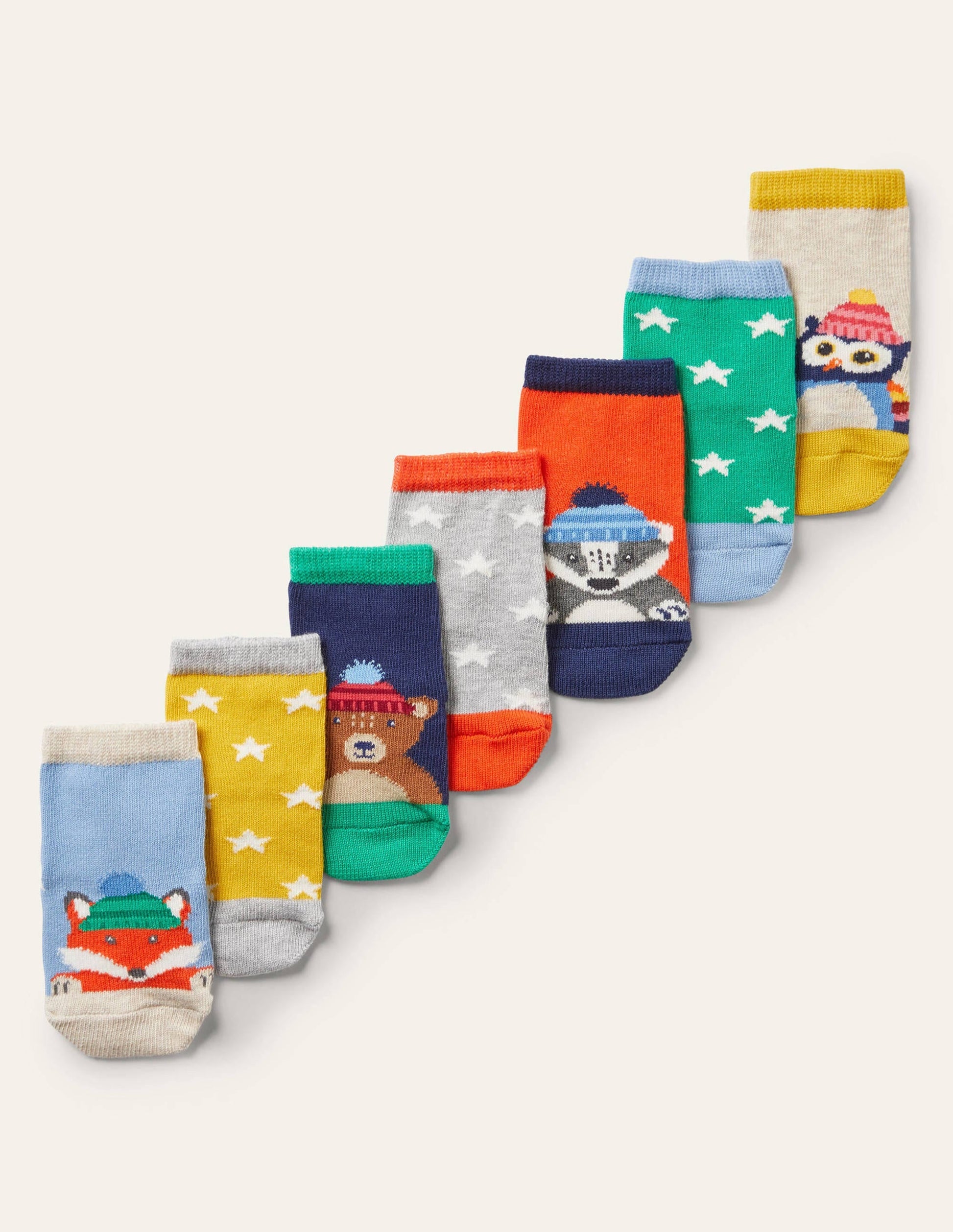 Sock Box 7 Pack-Furry Animals-1