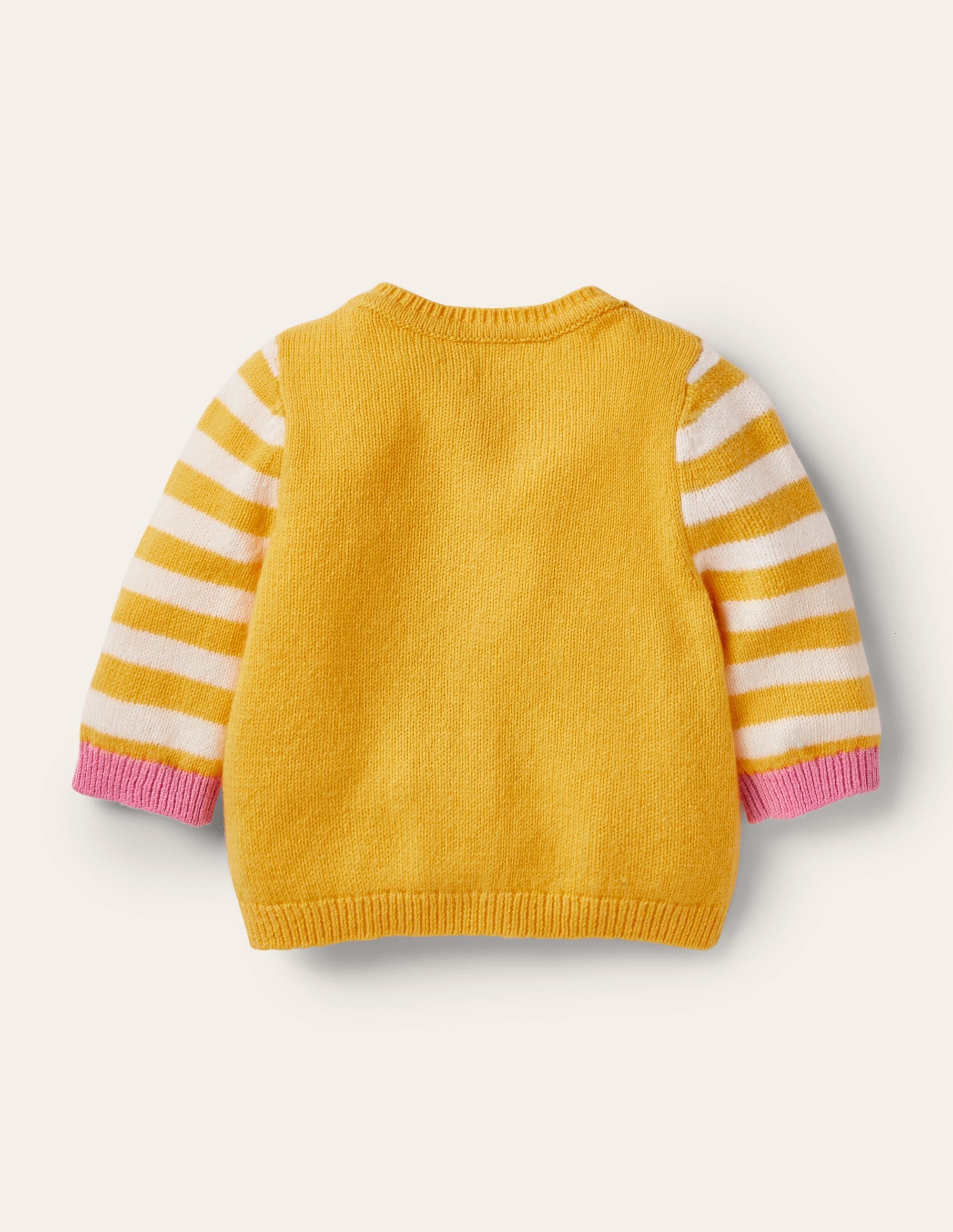 Animal Logo Cardigan-Honeycomb Yellow Owls - Image 2