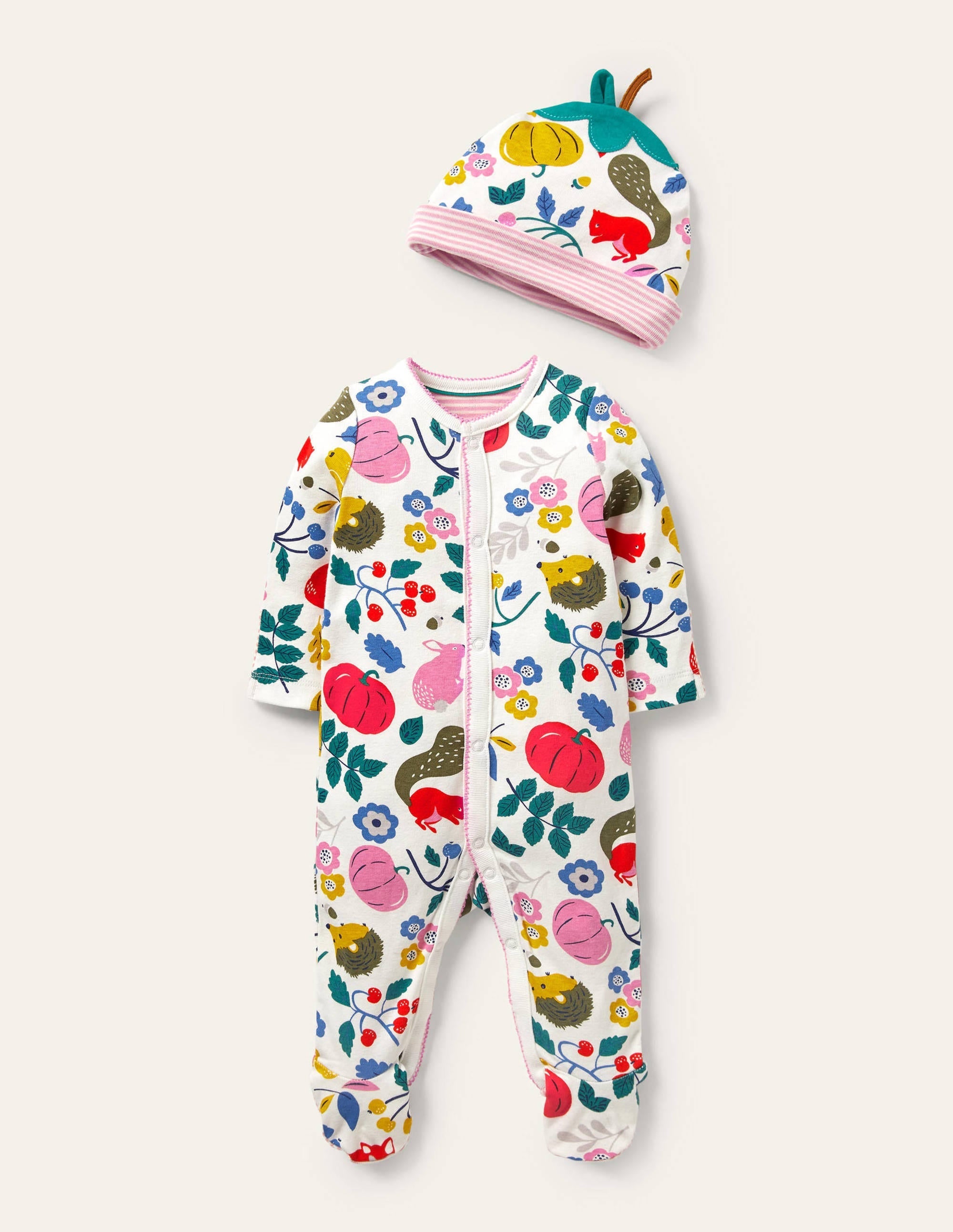 Forest Friends Sleepsuit-Ivory Forest Friends - Image 1