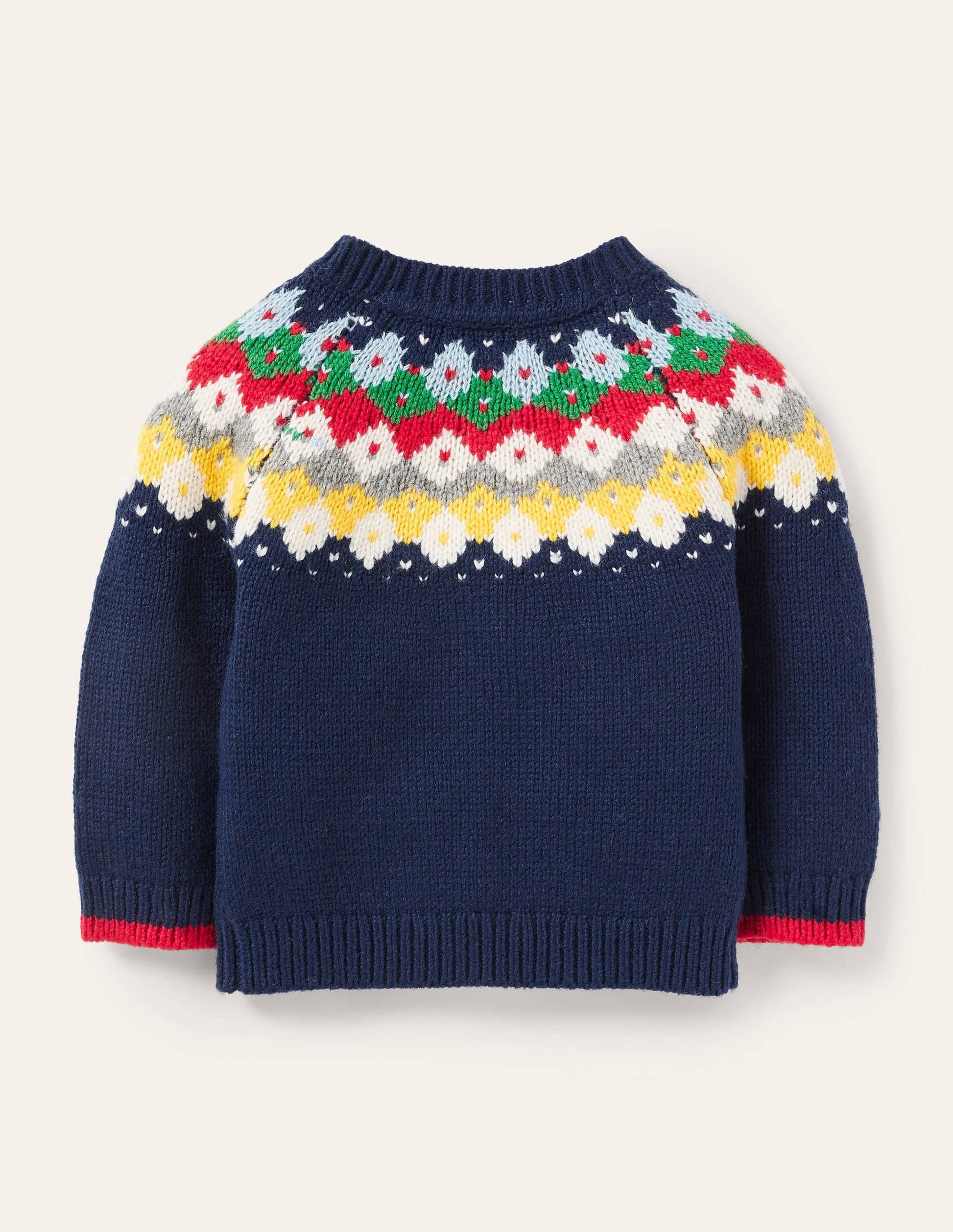 Fair Isle Jumper-College Navy-2