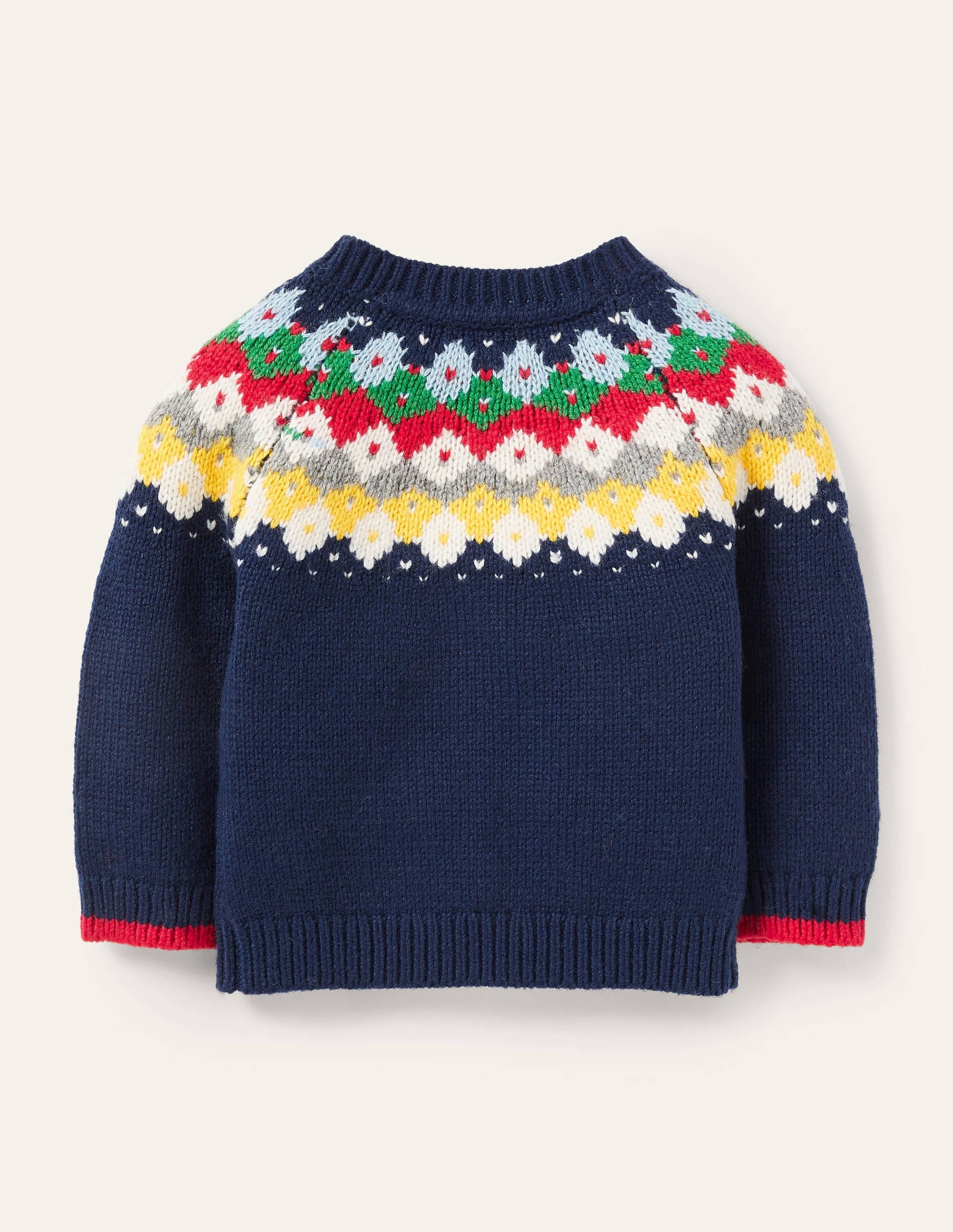 Fair Isle Jumper-College Navy - Image 2