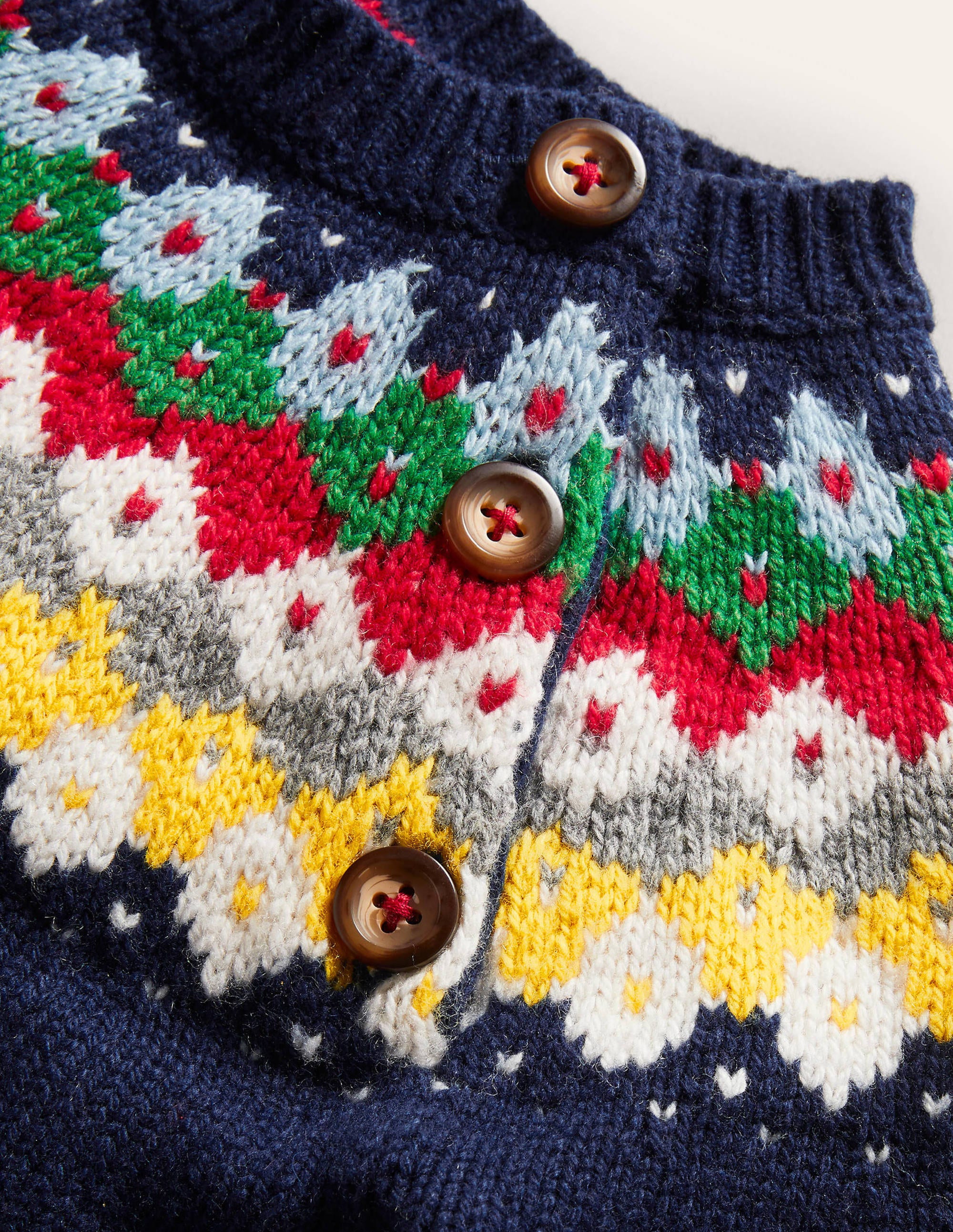 Fair Isle Jumper-College Navy - Image 3
