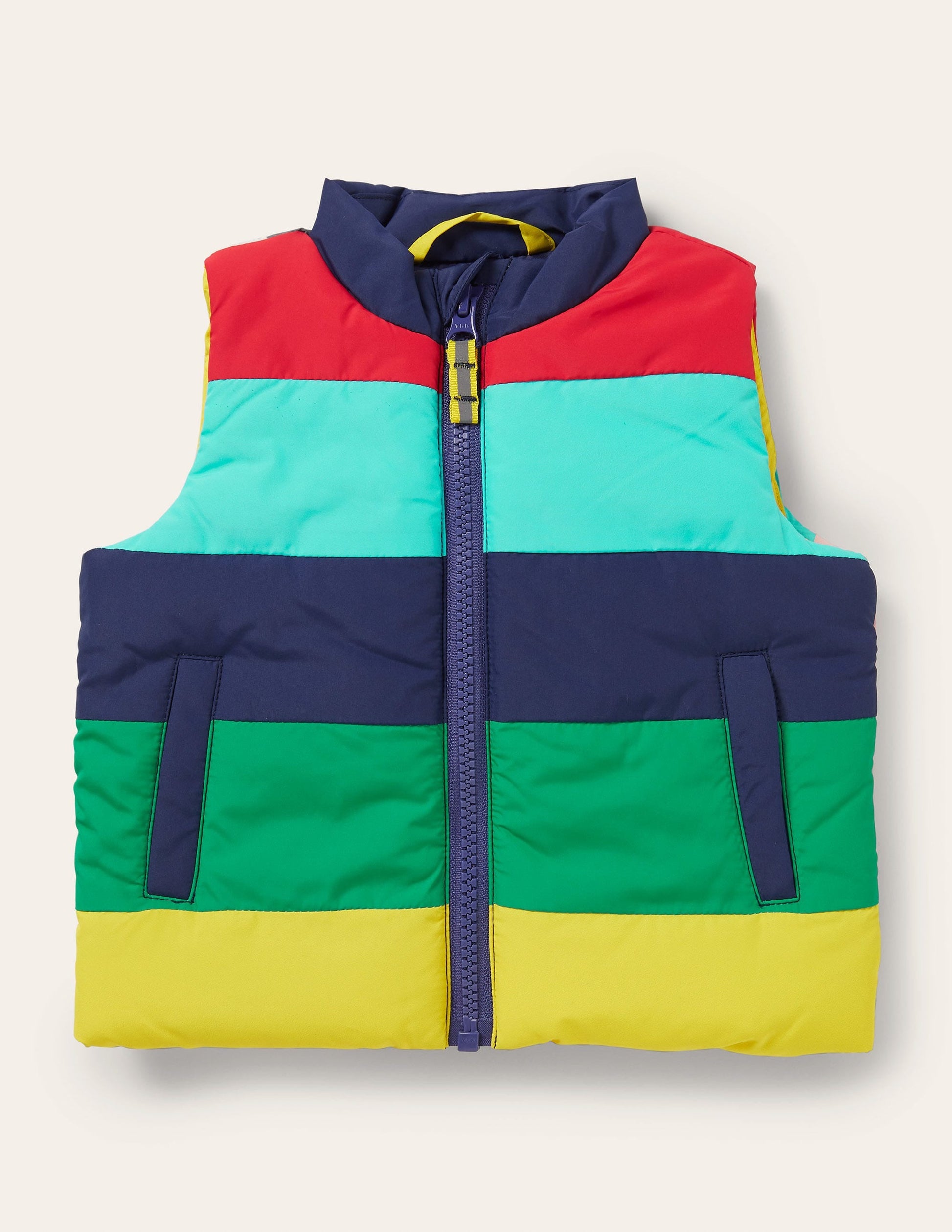 Applique Gilet-Multi Rainbow Farm Animals-1