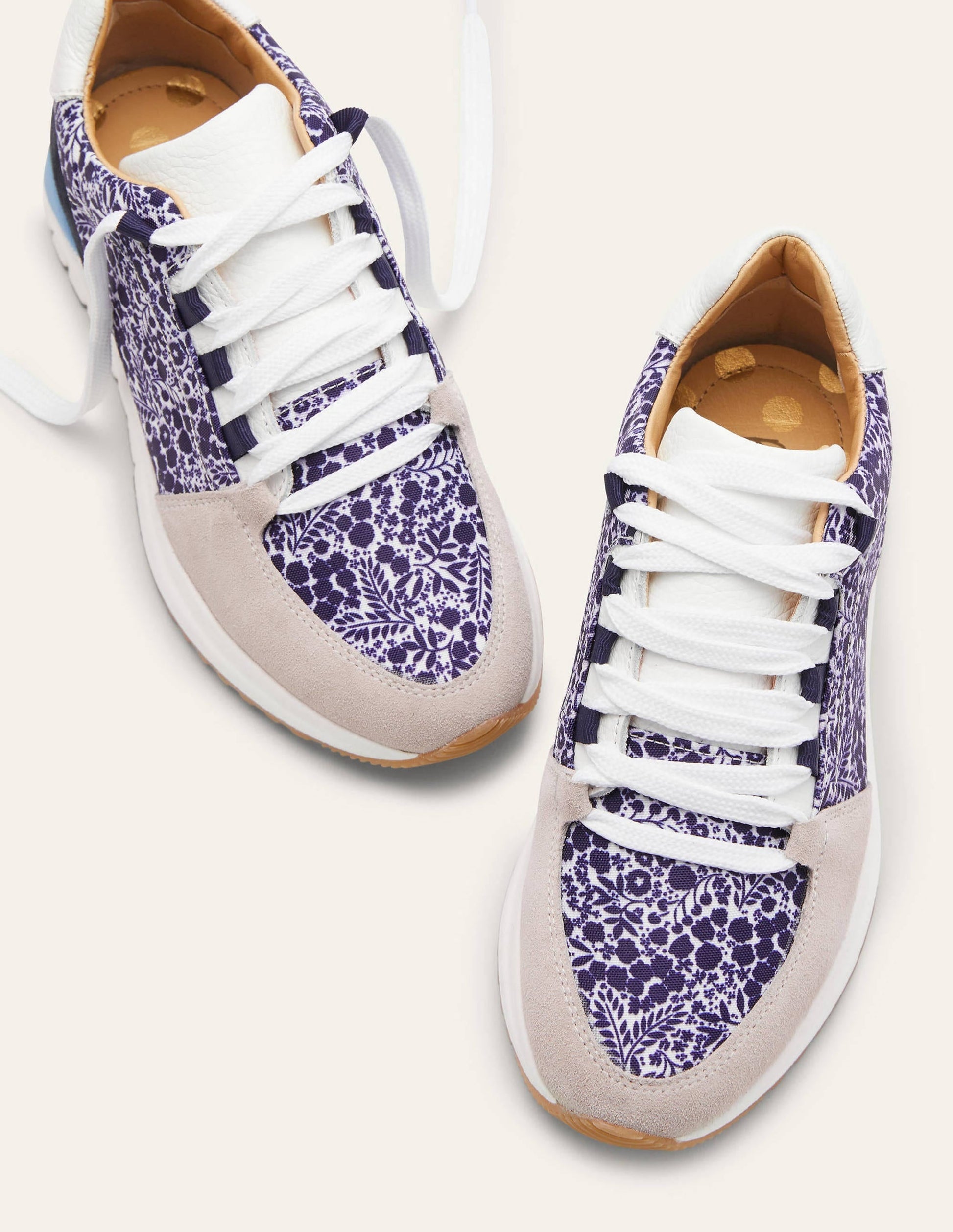 Classic Trainers-Navy Print/Ivory-1