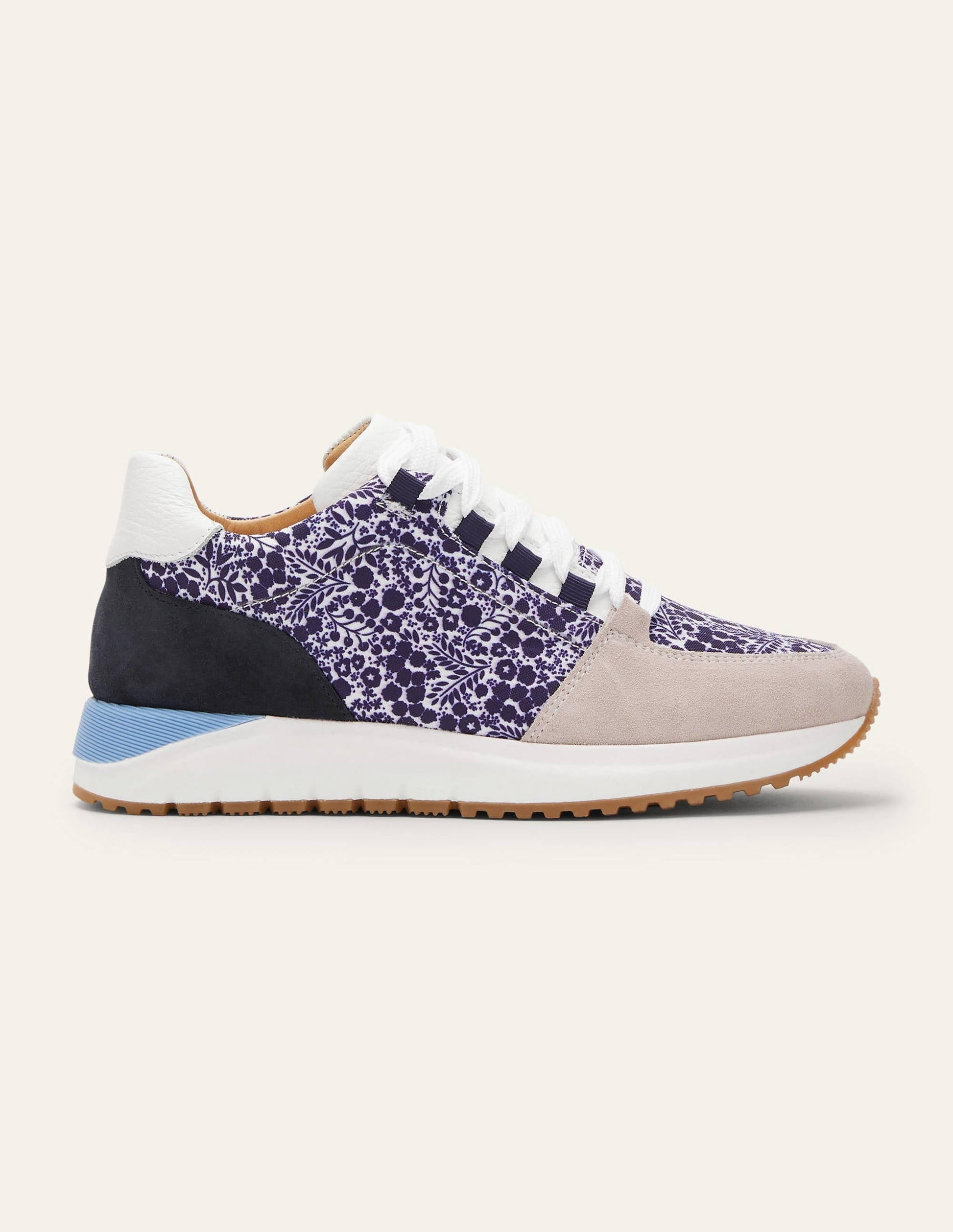 Classic Trainers-Navy Print/Ivory-2