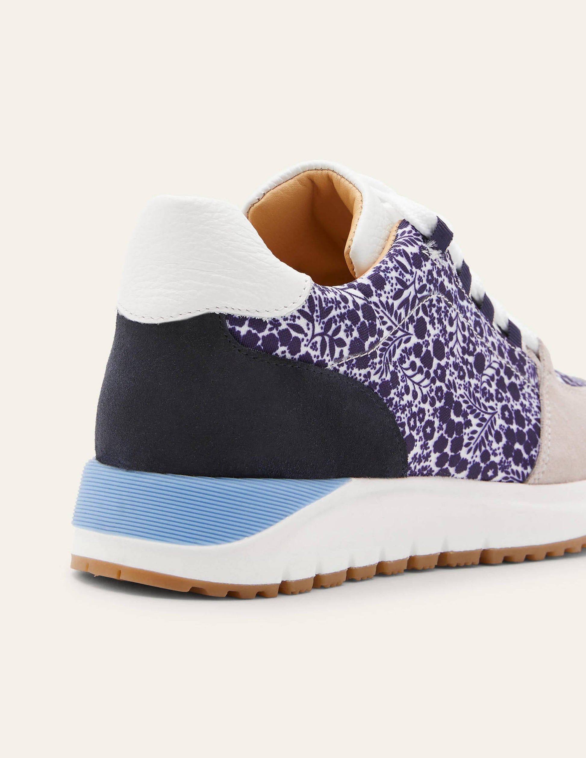 Classic Trainers-Navy Print/Ivory-3