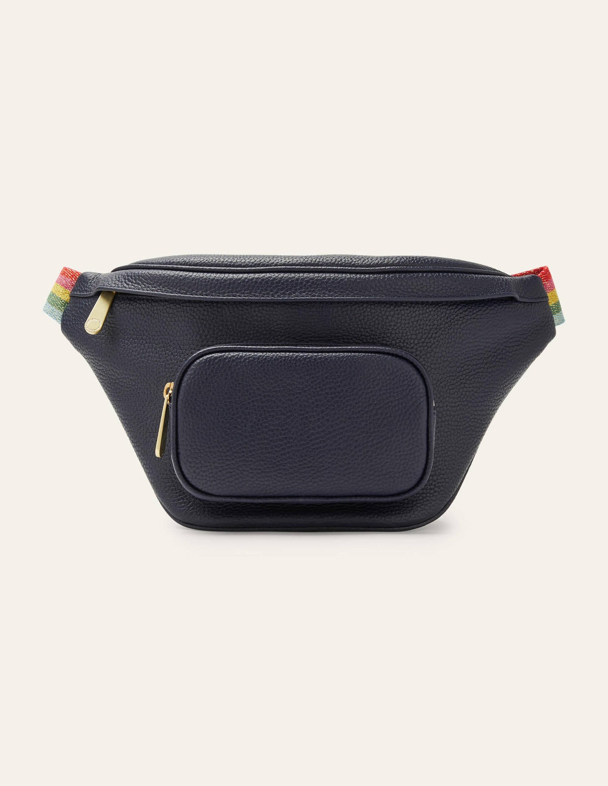 Leather Bumbag-Navy-1