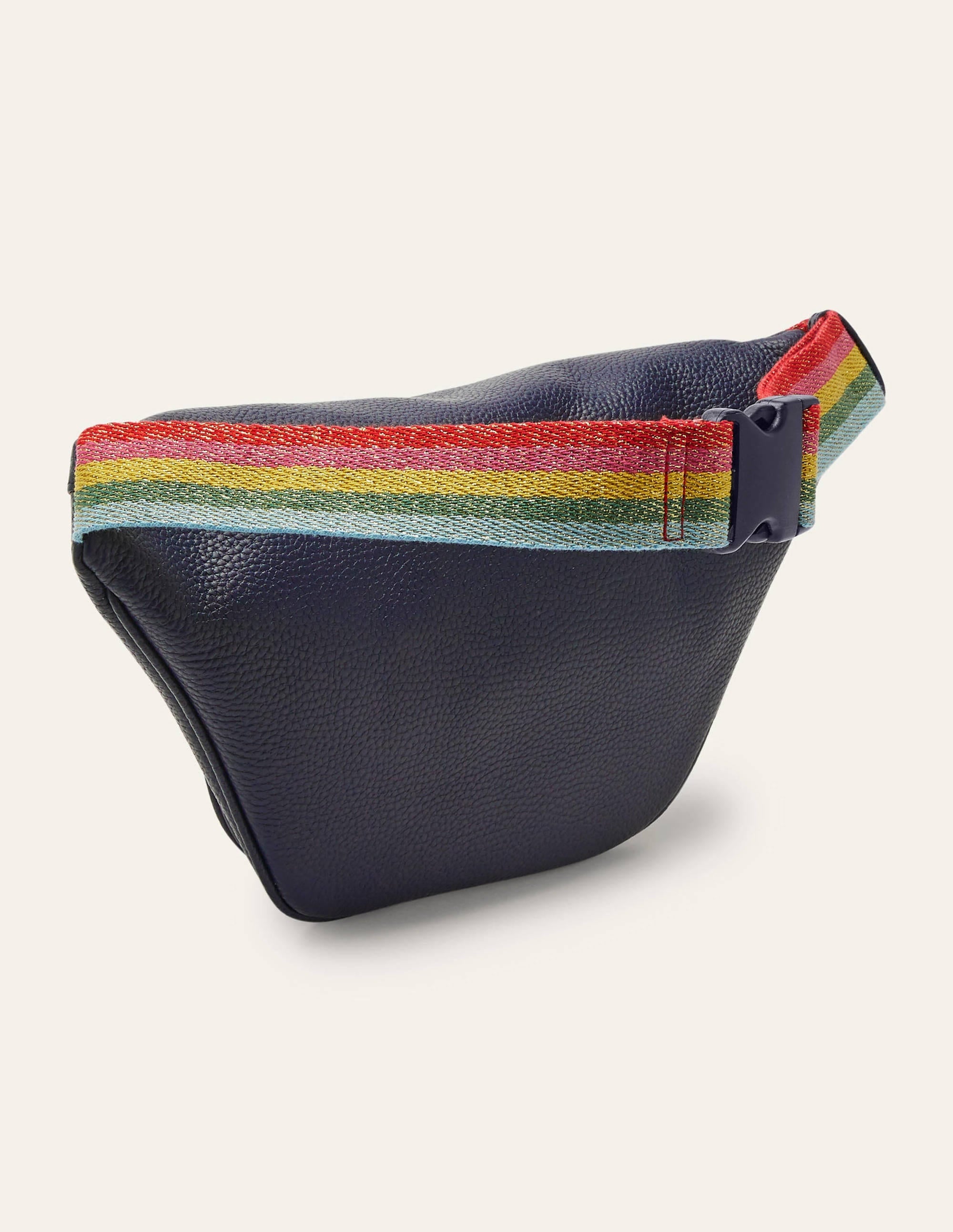 Leather Bumbag-Navy - Image 4