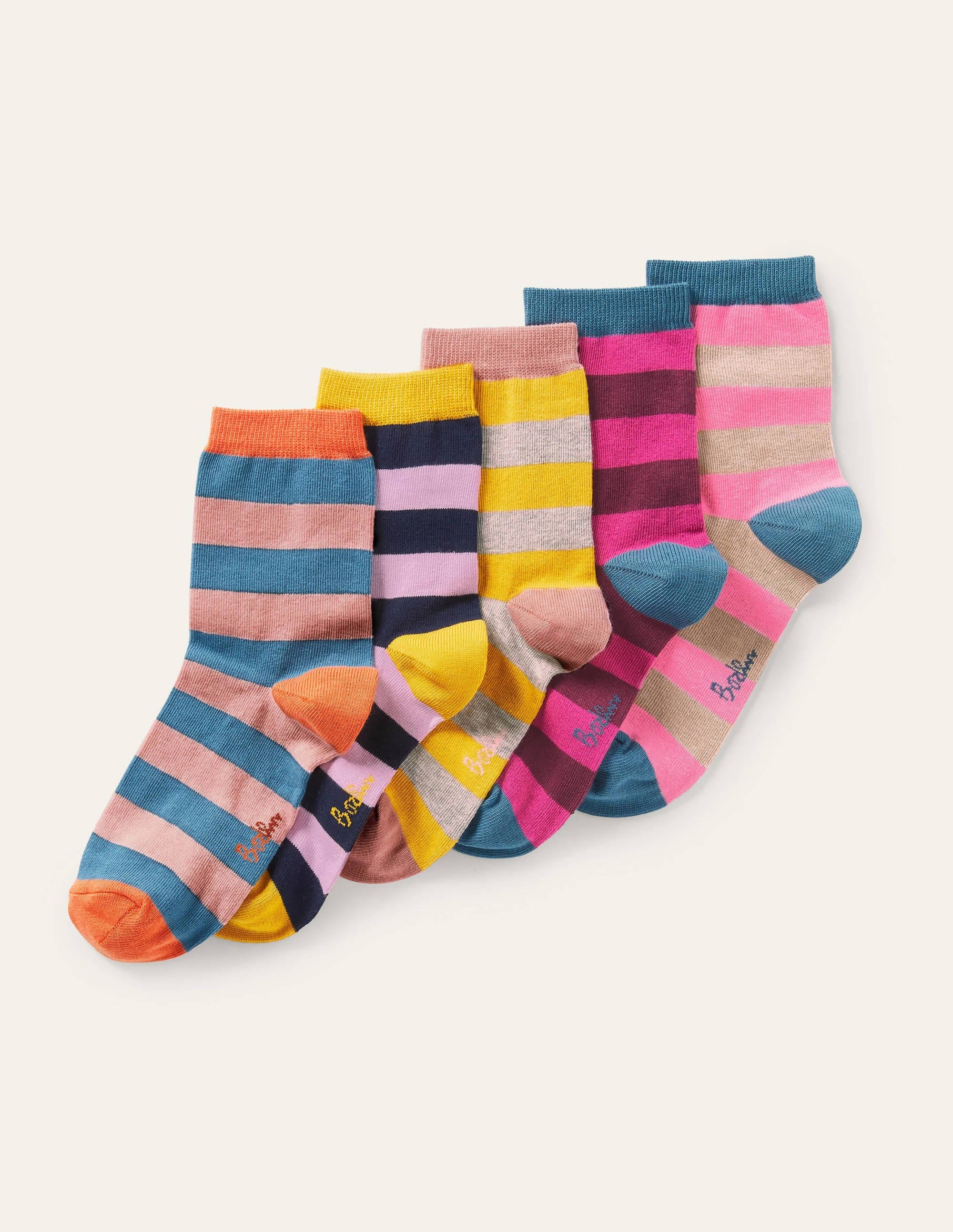 5-Pack Ankle Socks-Stripe - Image 1