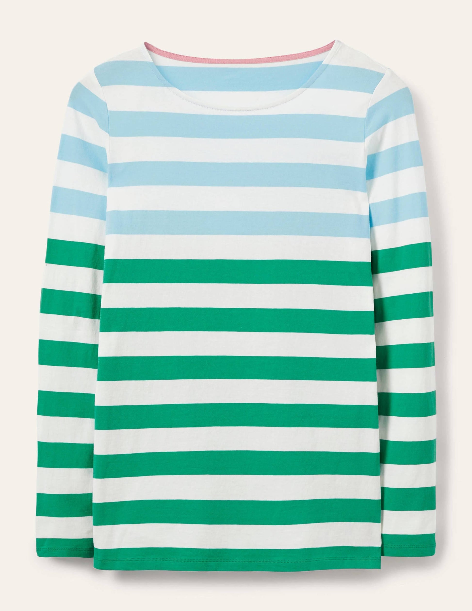 Long Sleeve Breton Top-Neptune/ Viridian Stripe-5