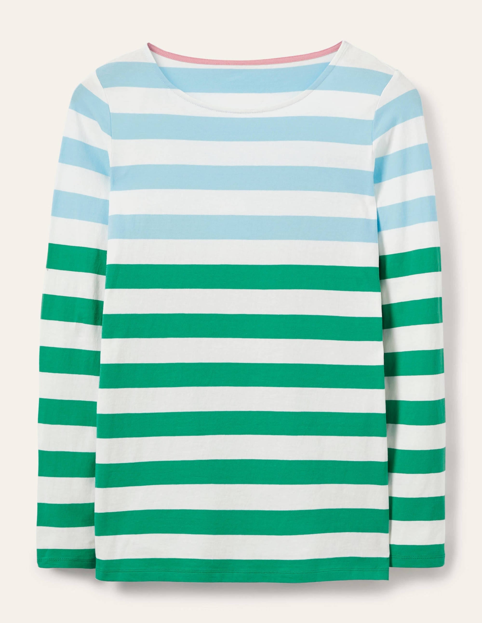 Long Sleeve Breton Top-Neptune/ Viridian Stripe - Image 5