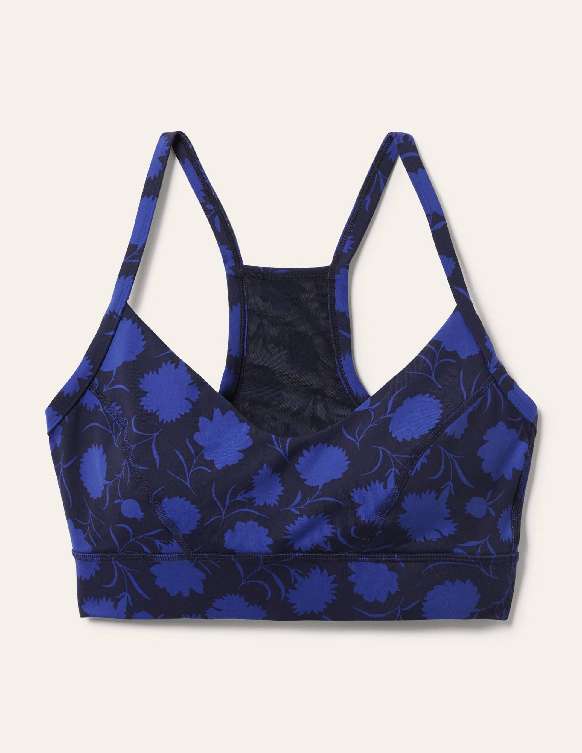 Jessica Active Bra-Navy Persian Blue, Leafy Bud-5