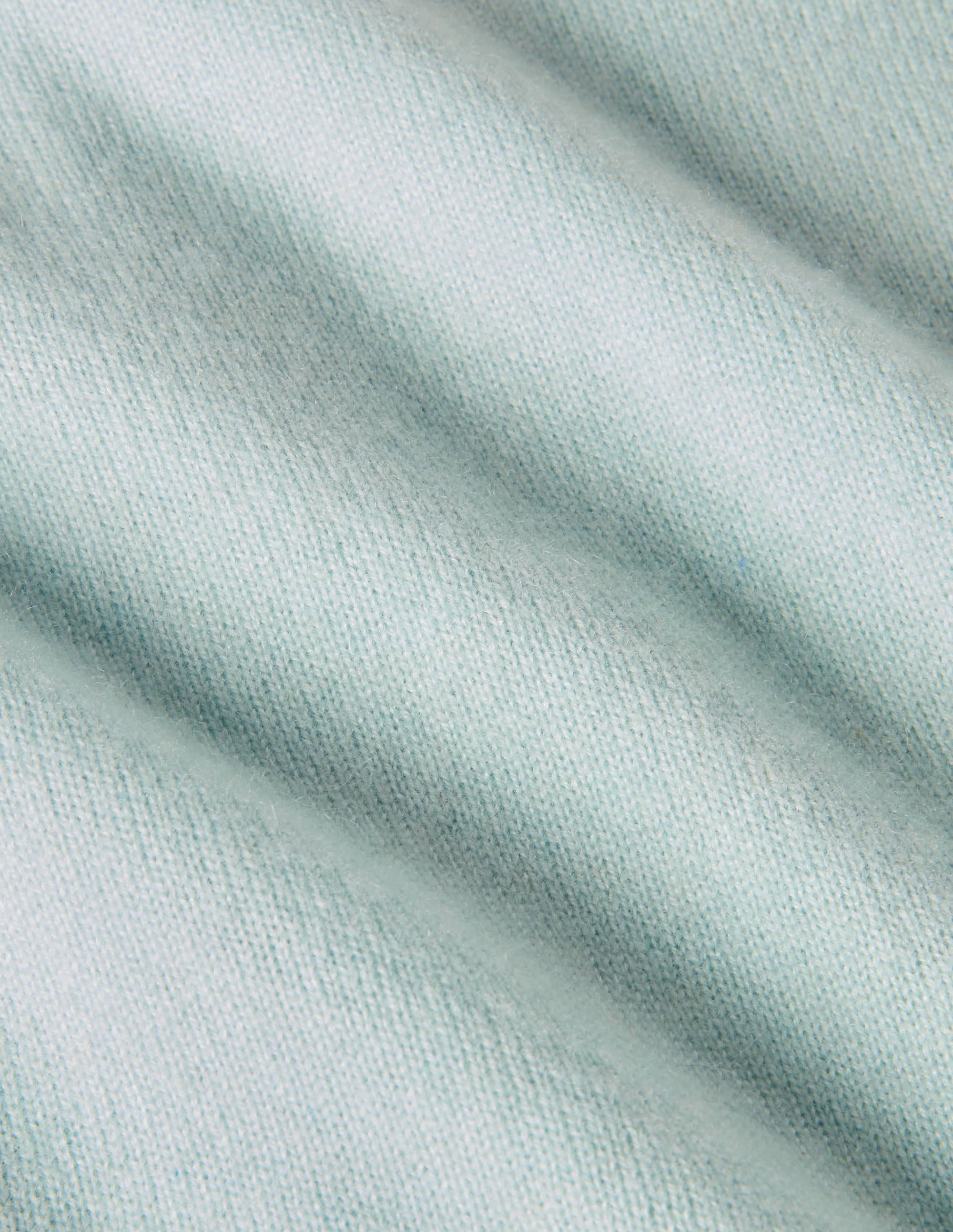 Cashmere V-neck Relaxed Jumper-Mint Blue - Image 6