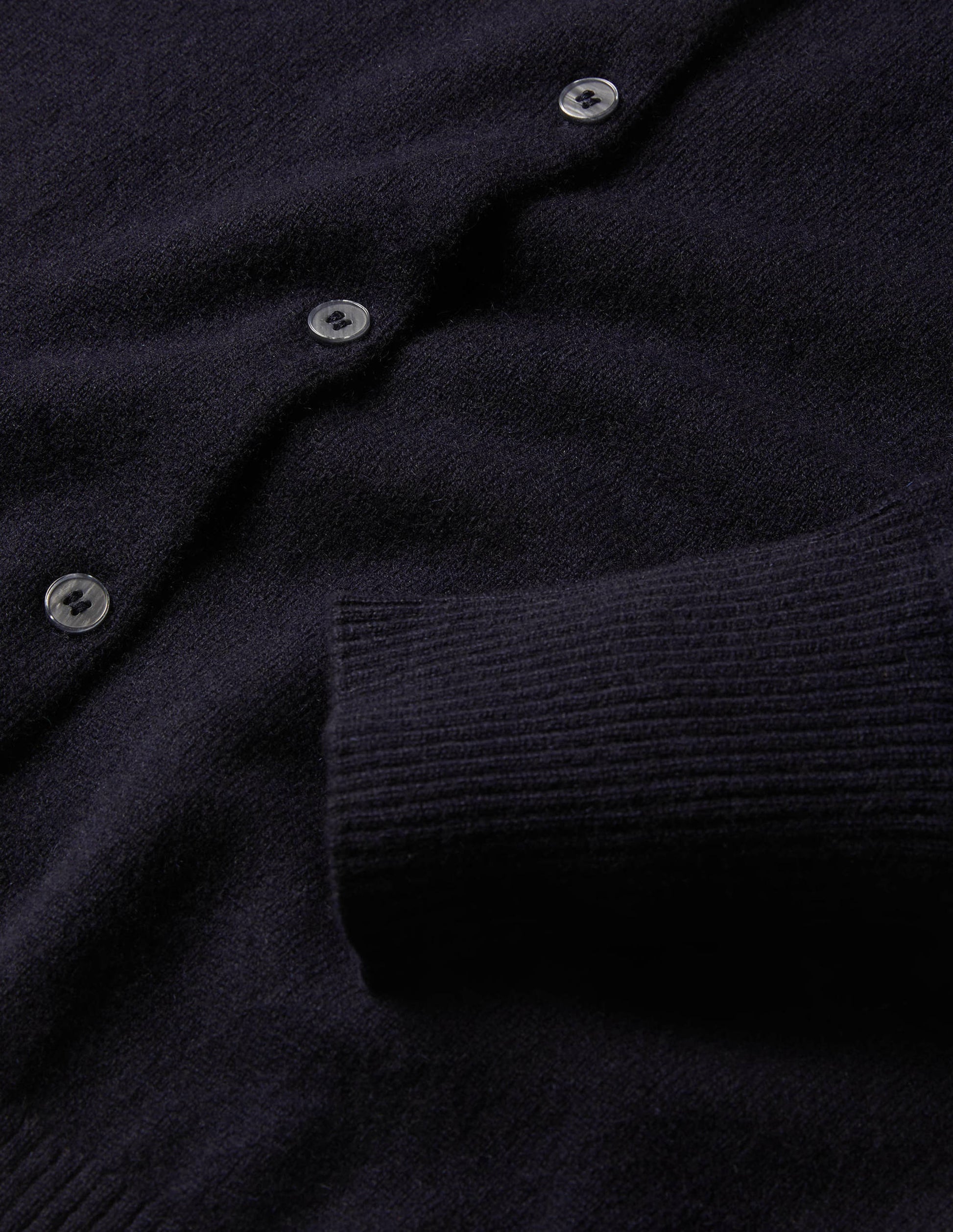 Cashmere Cropped Cardigan-Navy-6