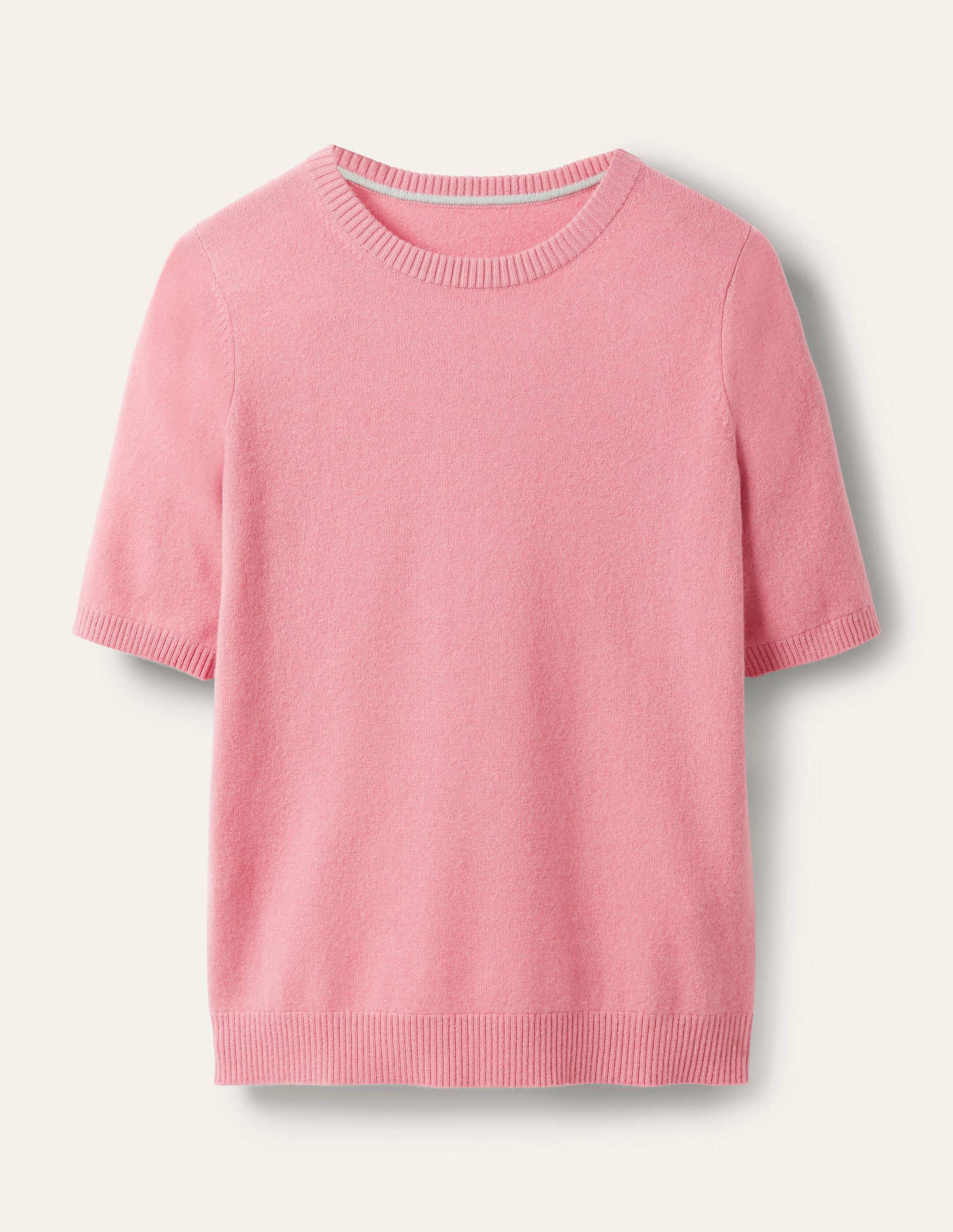 Cashmere Knitted Top-Rose Quartz Pink - Image 5