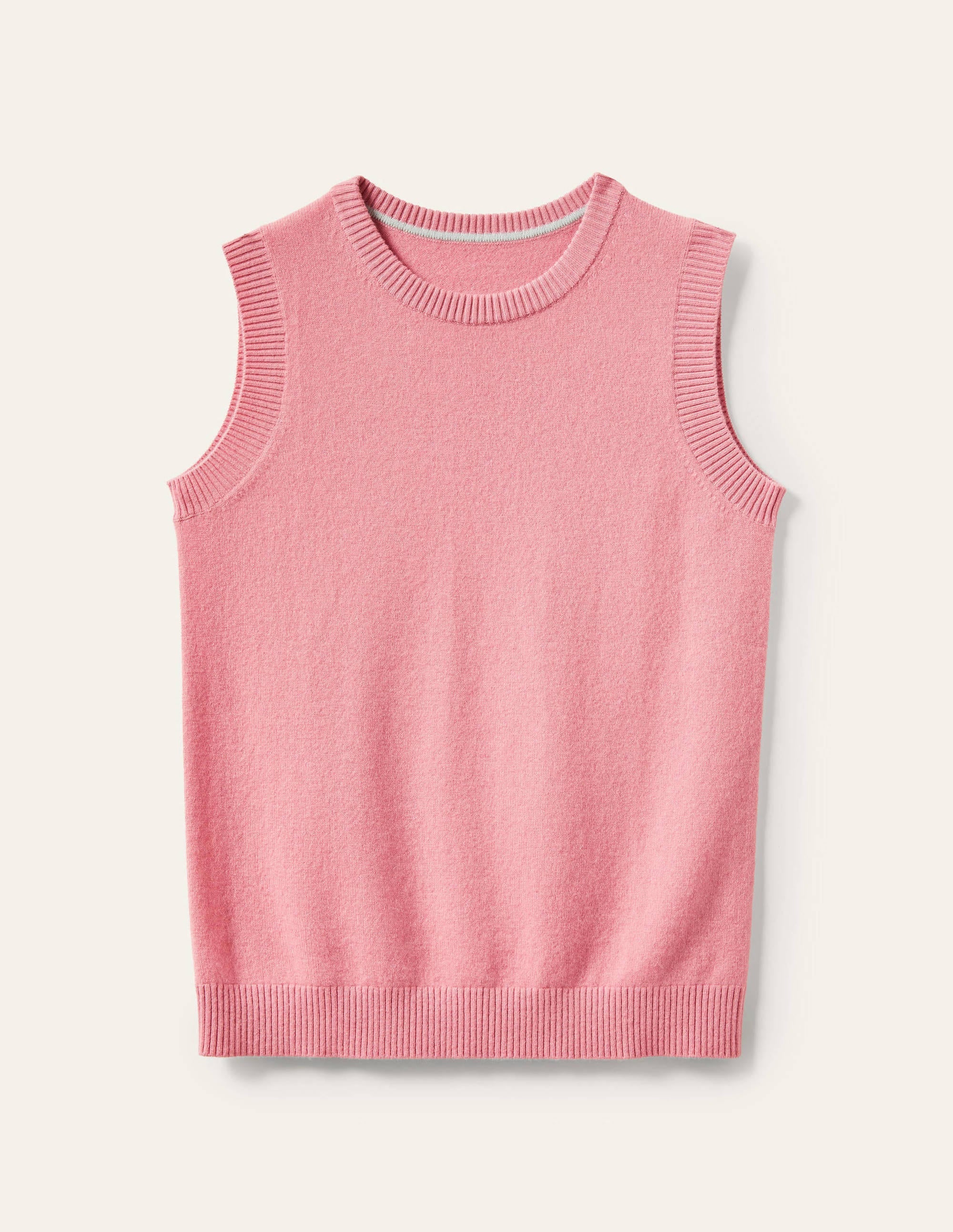 Cashmere Knitted Tank Top-Formica Pink - Image 5