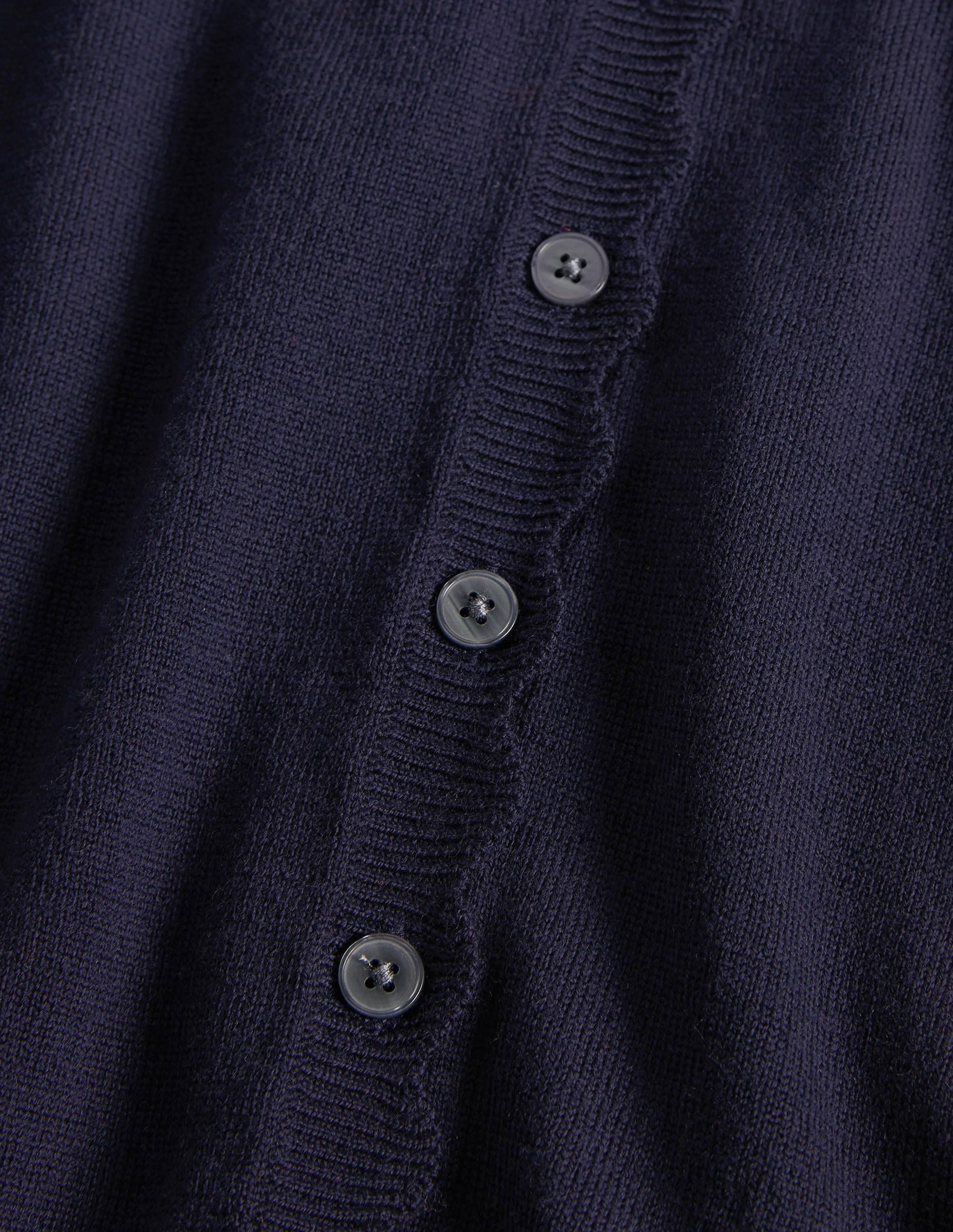 Merino Scallop Trim Cardigan-Navy-6