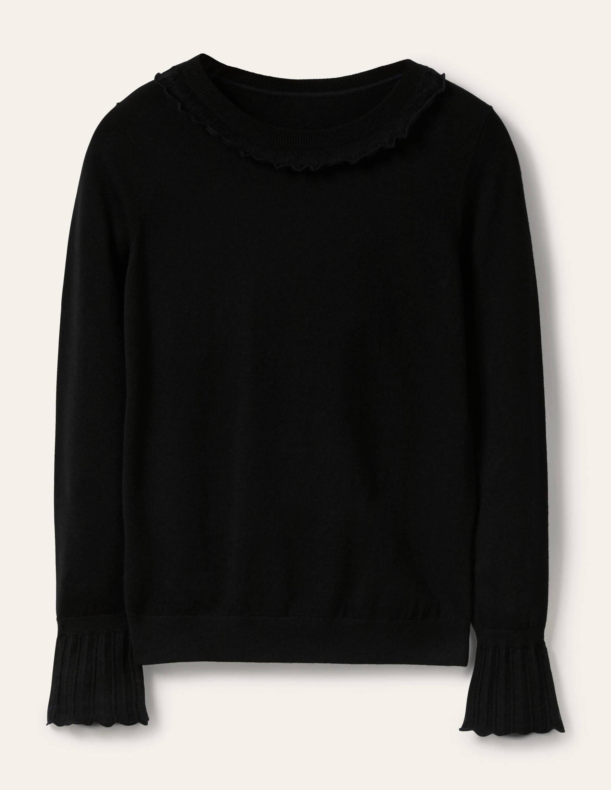Aimee Pointelle Jumper-Black-5