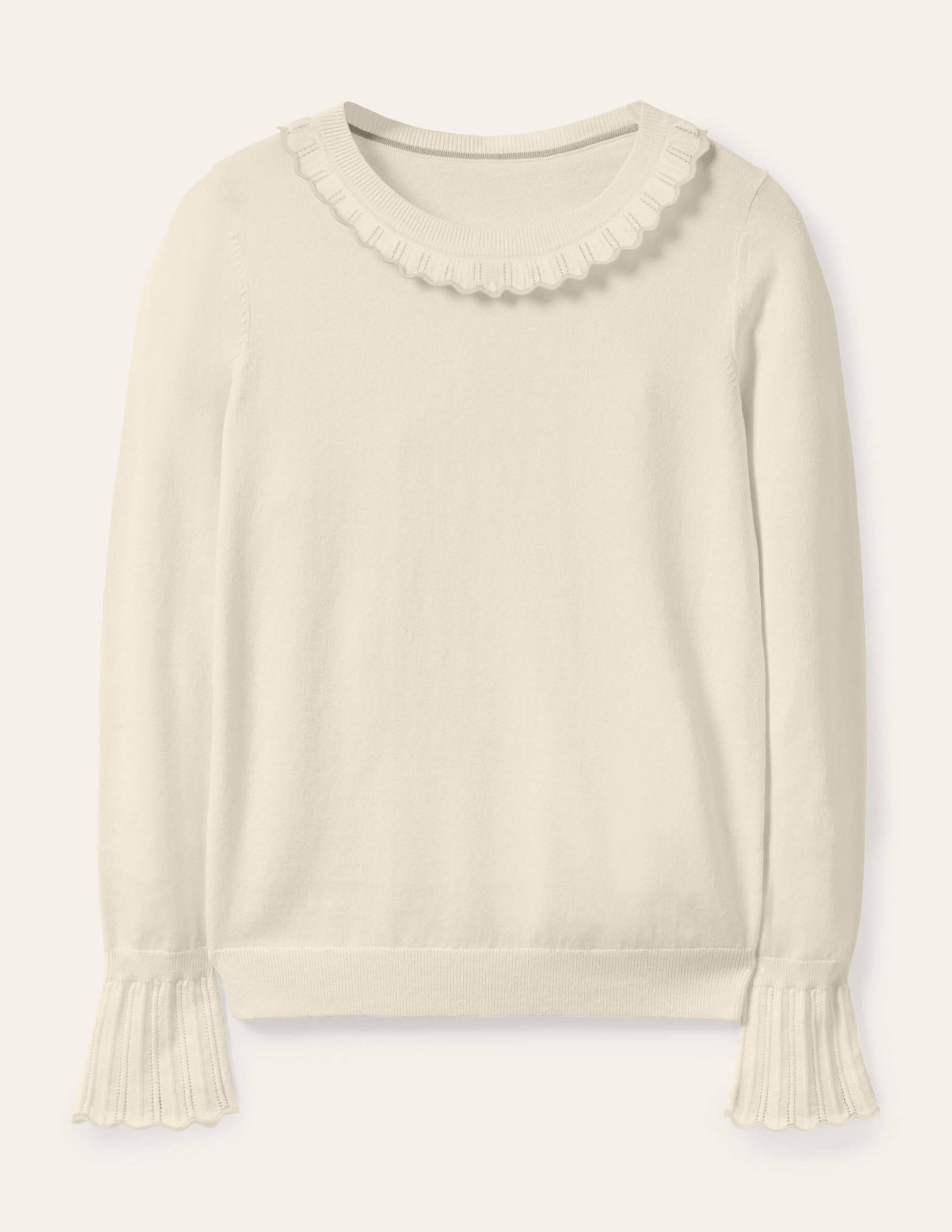 Aimee Pointelle Jumper-Ivory-5