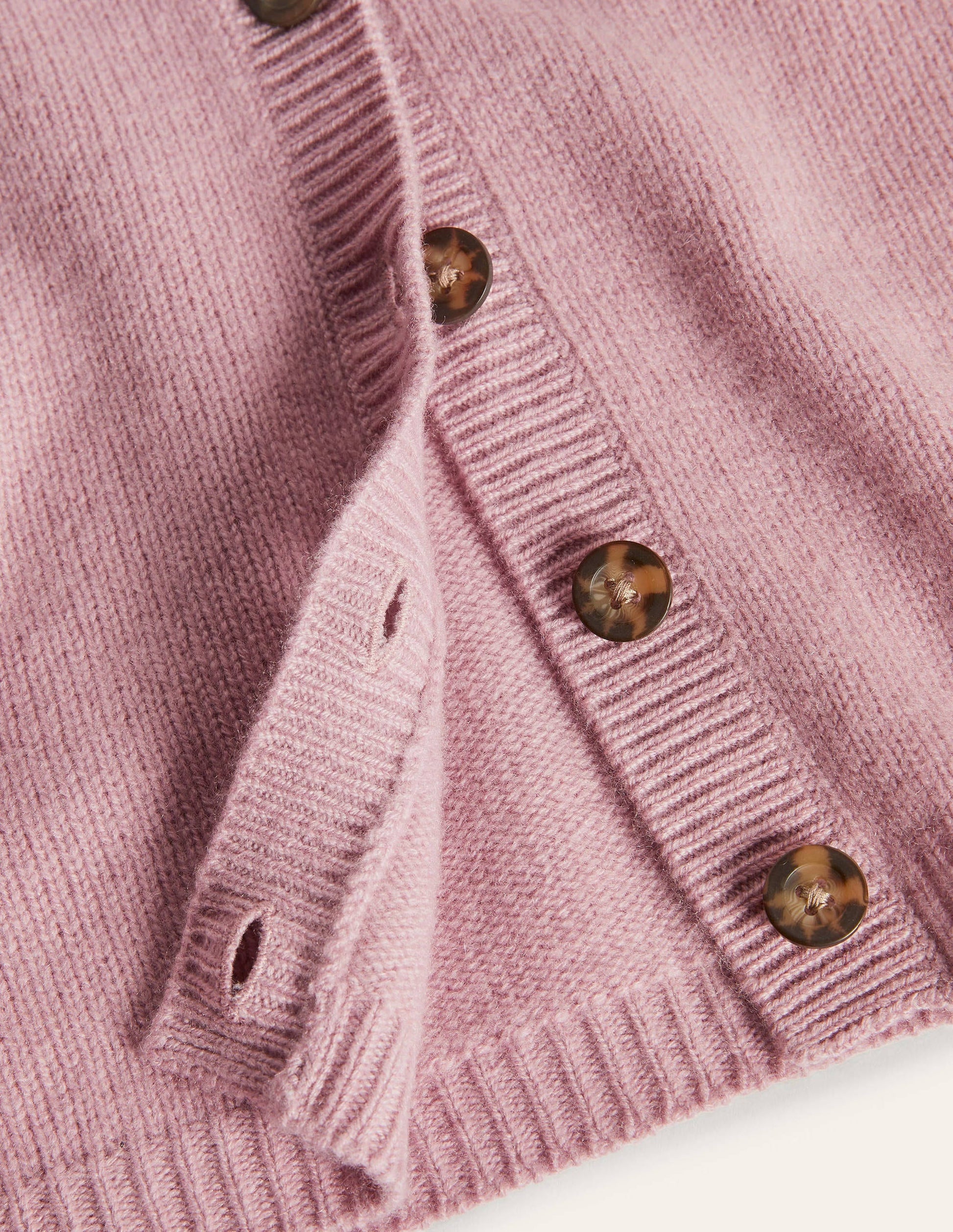 Cashmere Pleat Detail Cardigan-Violet Purple-6