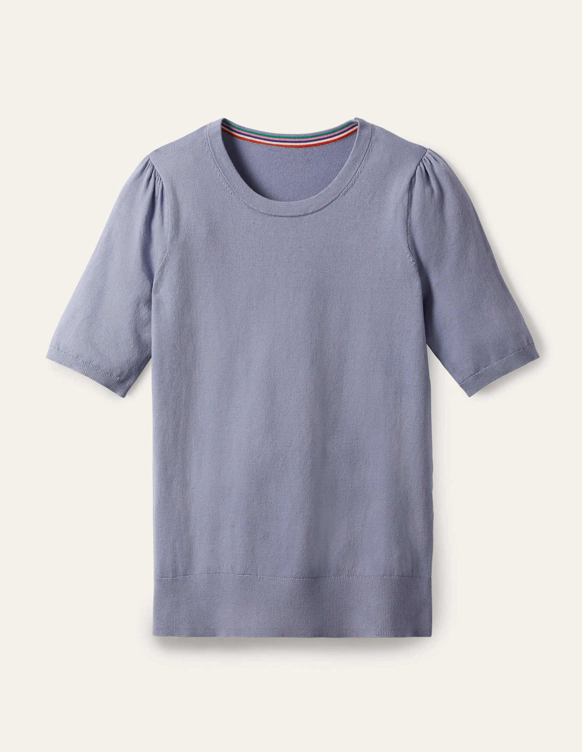 Cotton Crew Knitted Top-River-5