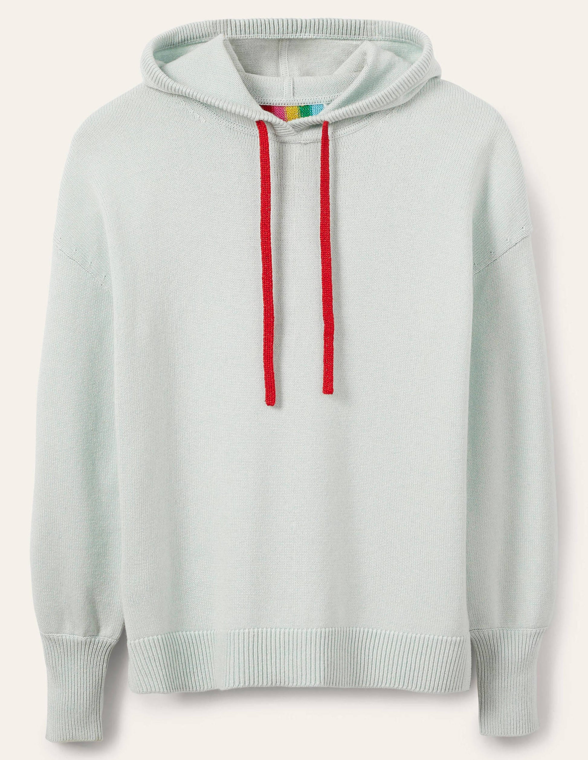 Knitted Relaxed Hoodie-Fresh Water-5