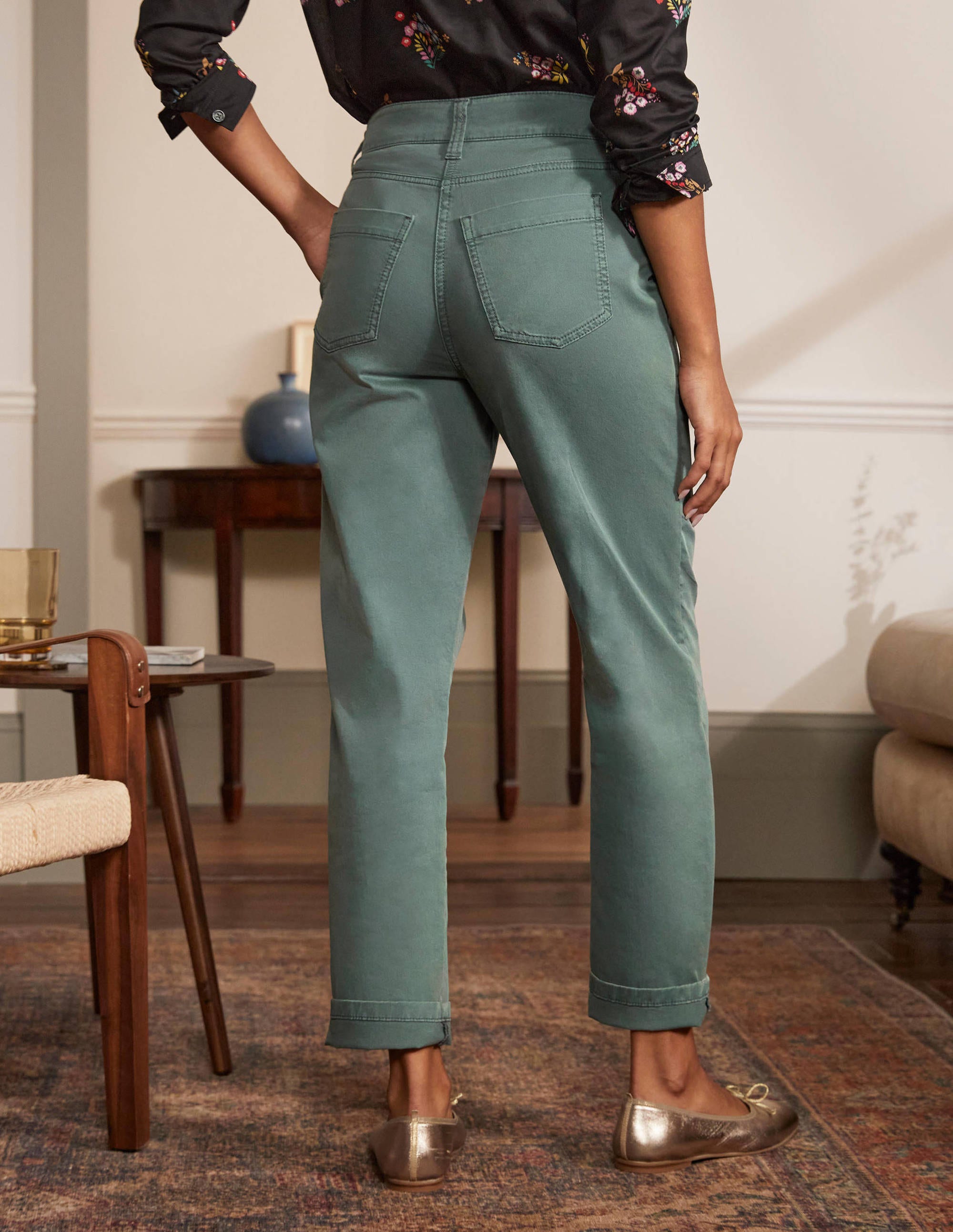 Relaxed Chino Trousers-Heath - Image 2