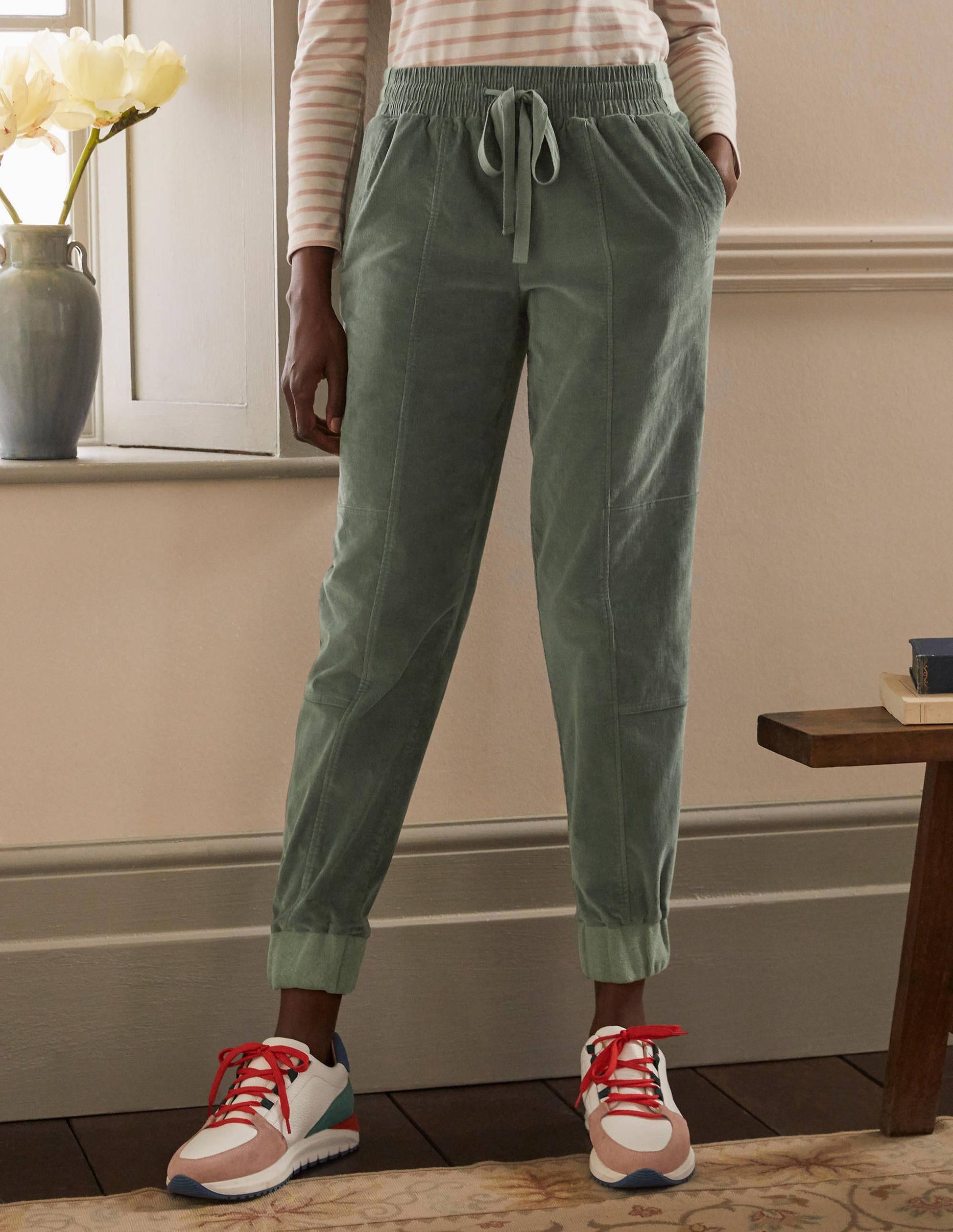 Dorset Cord Trousers-Alder-3