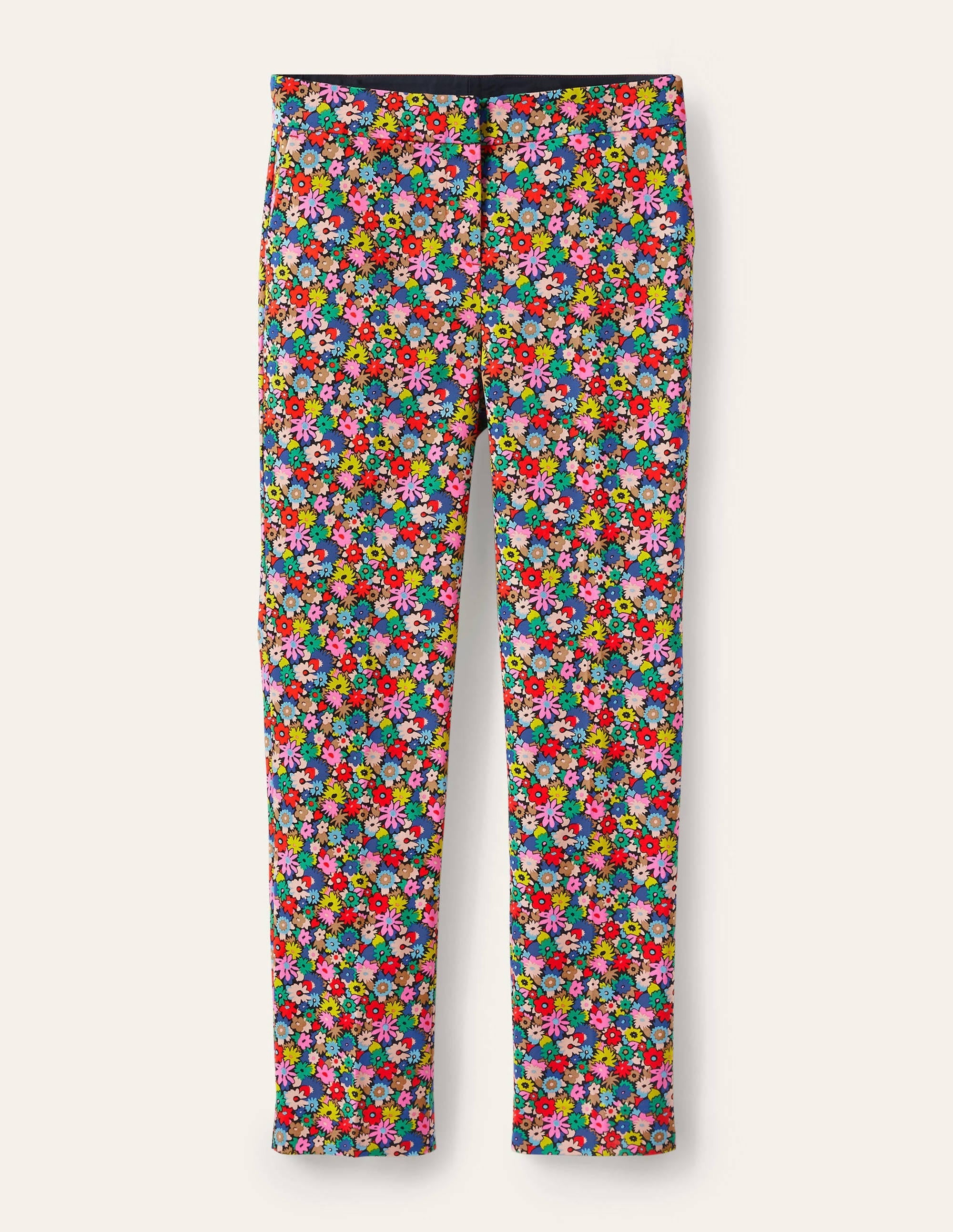 Richmond 7/8 Trouser-Cherry Red, Paintbox Ditsy - Image 6