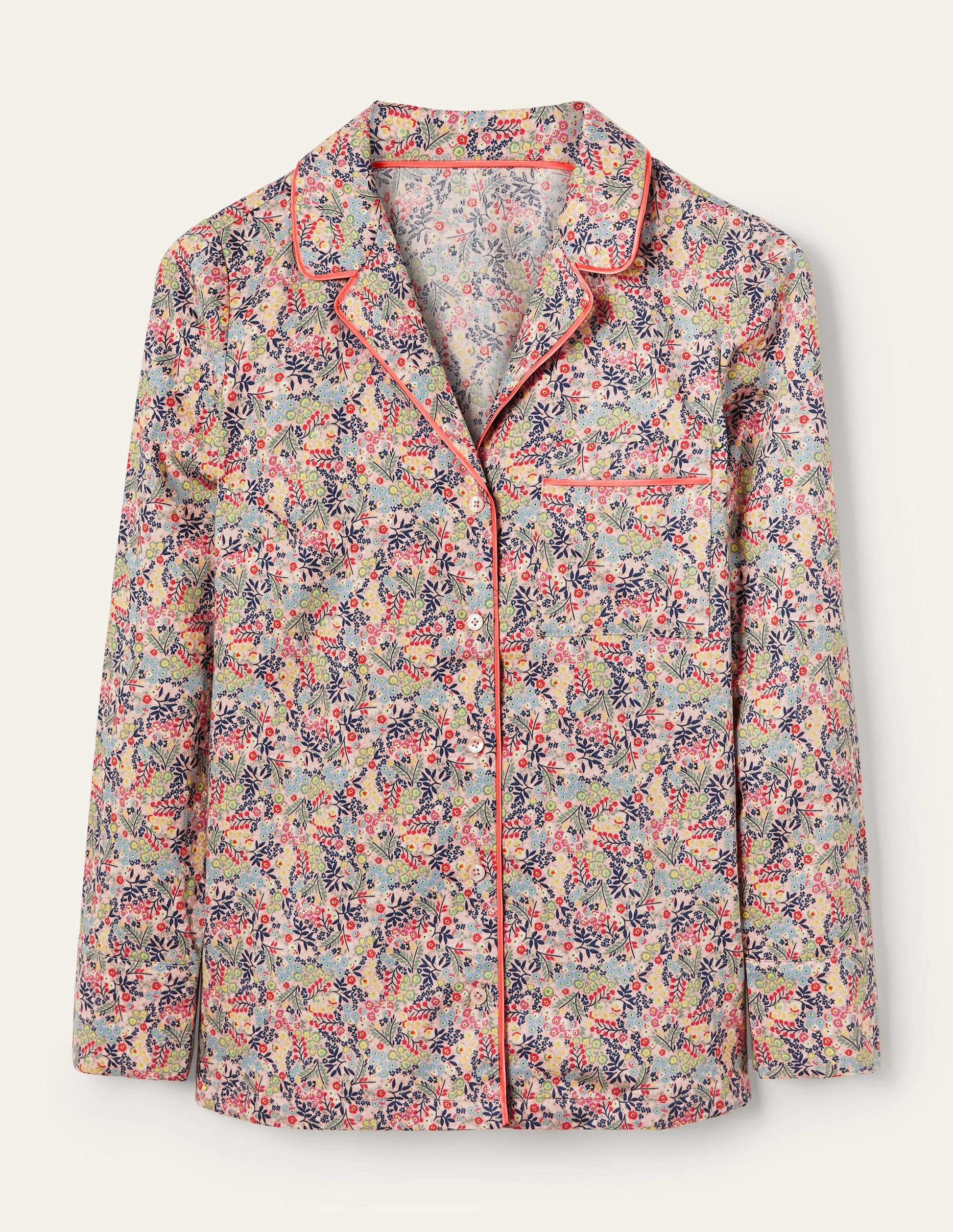 Long Sleeve Pyjama Shirt-Milkshake, Enchanting Forest-6