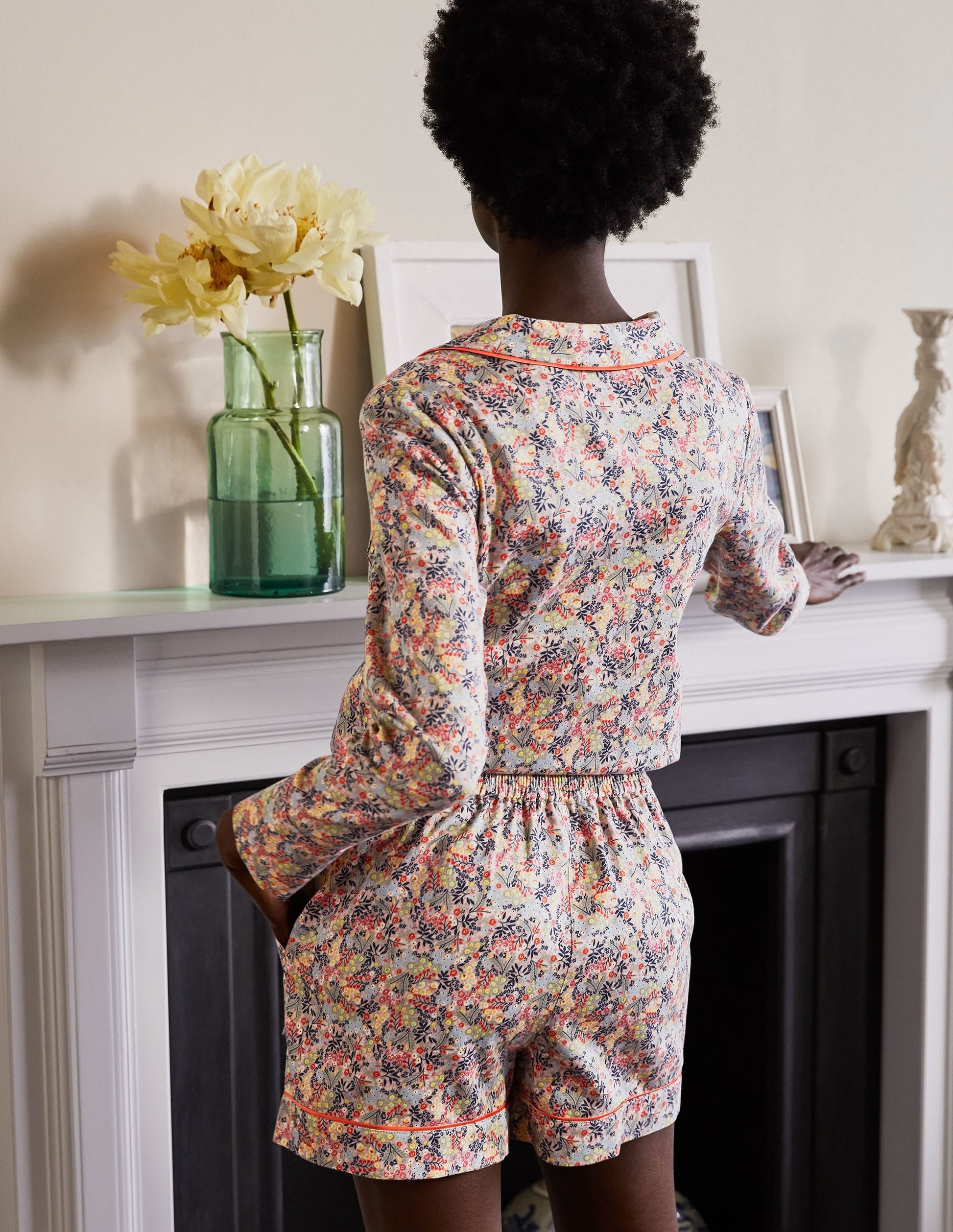 Easy Cotton Sleep Short-Milkshake, Enchanting Forest-2
