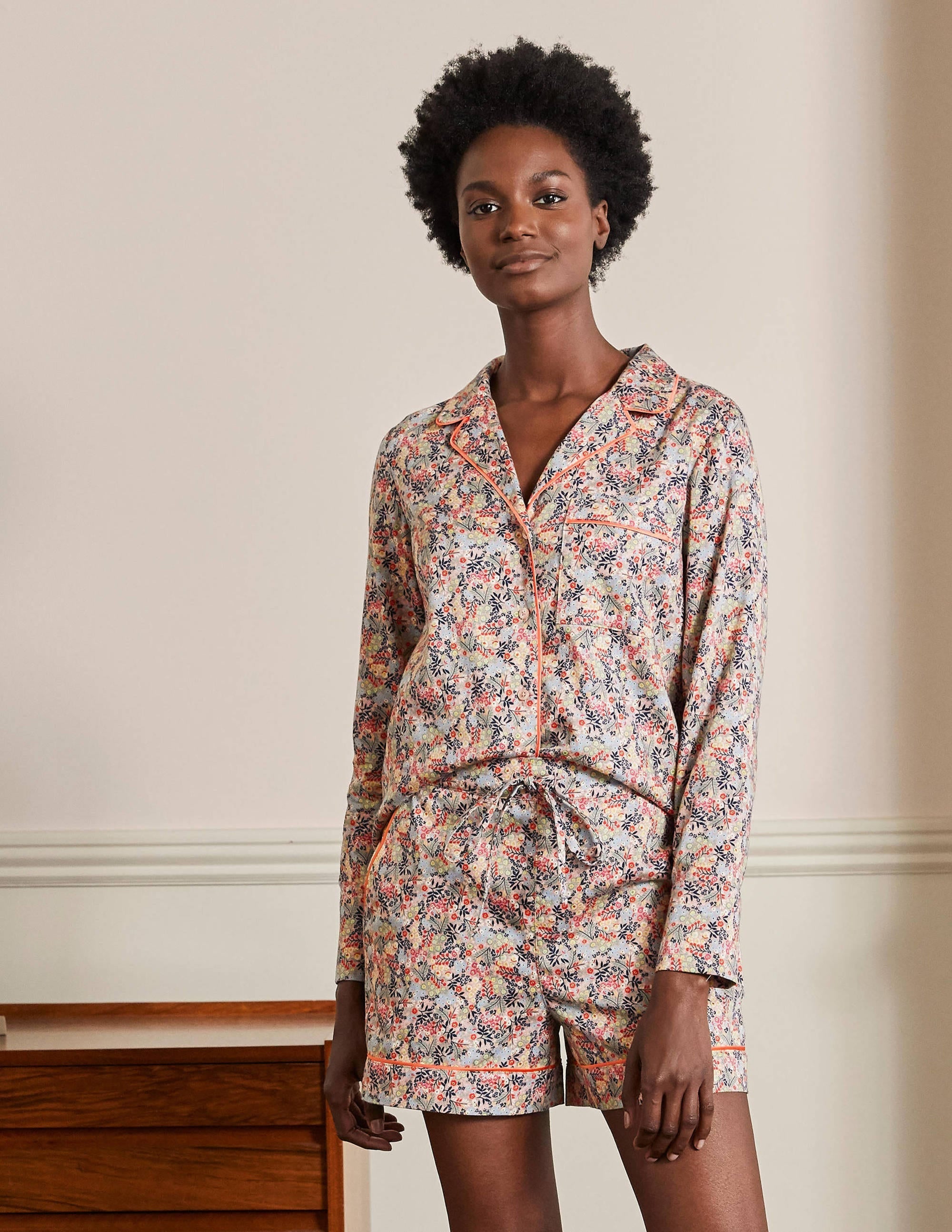 Easy Cotton Sleep Short-Milkshake, Enchanting Forest - Image 3
