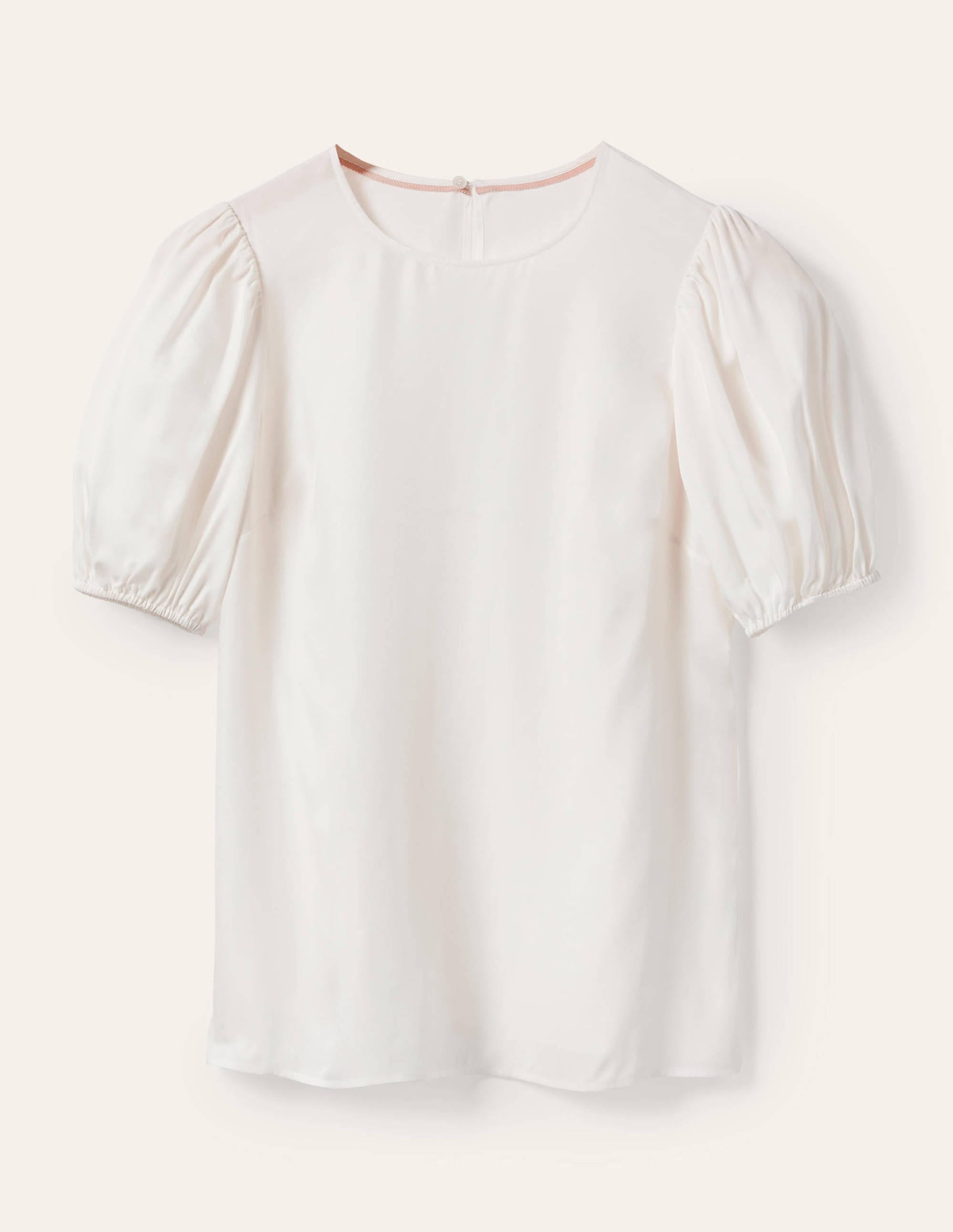 Adriana Puff Sleeve Top-Ivory - Image 5