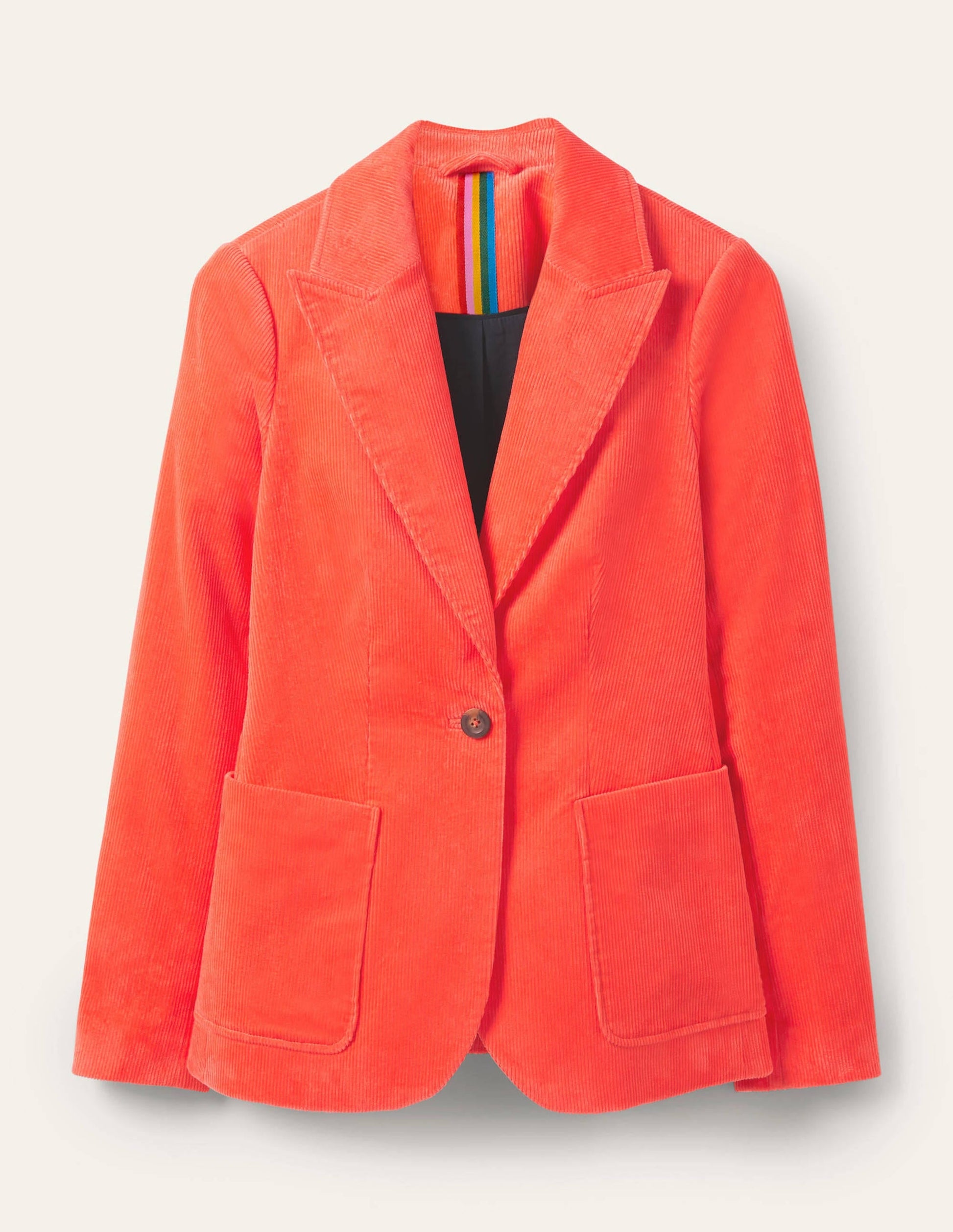 Victoria Cord Blazer-Coral Crush-5