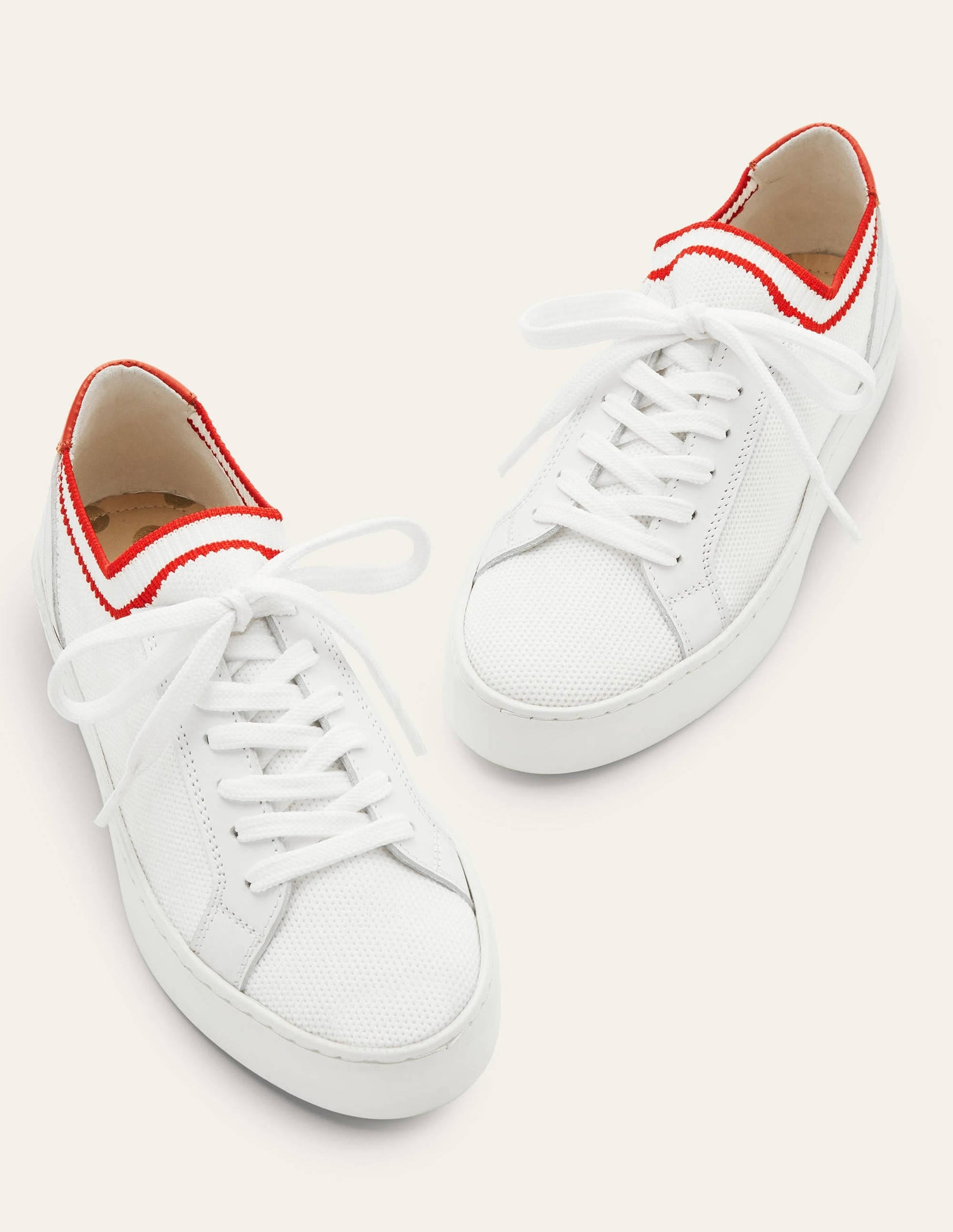 Hazel Trainers-White/Red-1