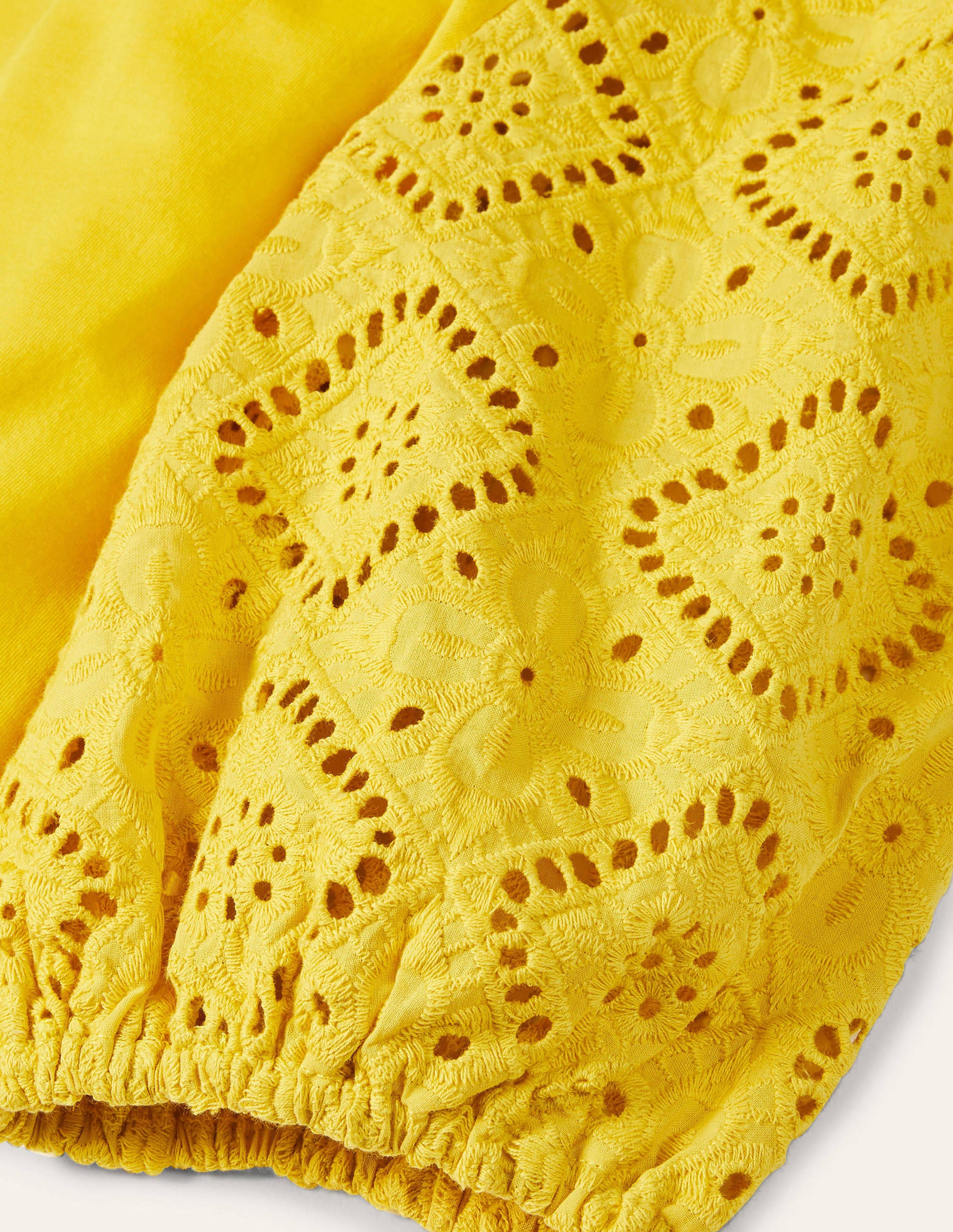 Abigail Puff Sleeve Jersey Top-Daffodil - Image 7